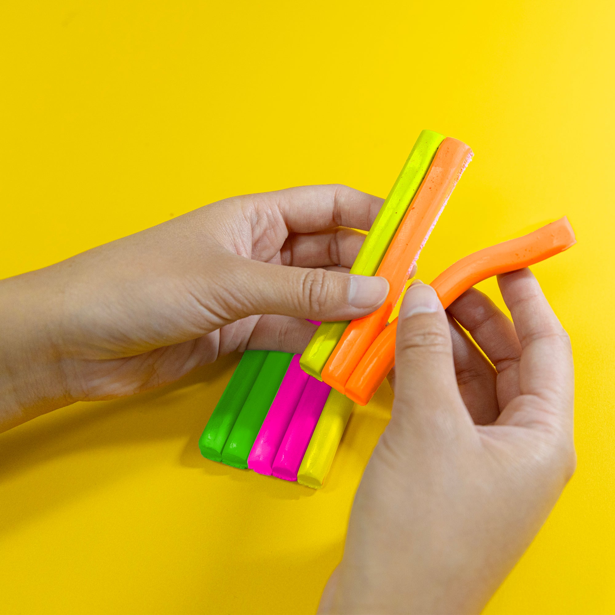 Fluorescent Color Modeling Clay Sticks, 4 Count
