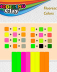 Modeling Clay Sticks 4 Fluorescent Colors 4.8 Oz