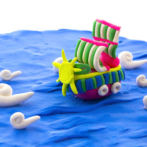 Primary Color Air Dry Modeling Clay, 6 Colors, 2 oz
