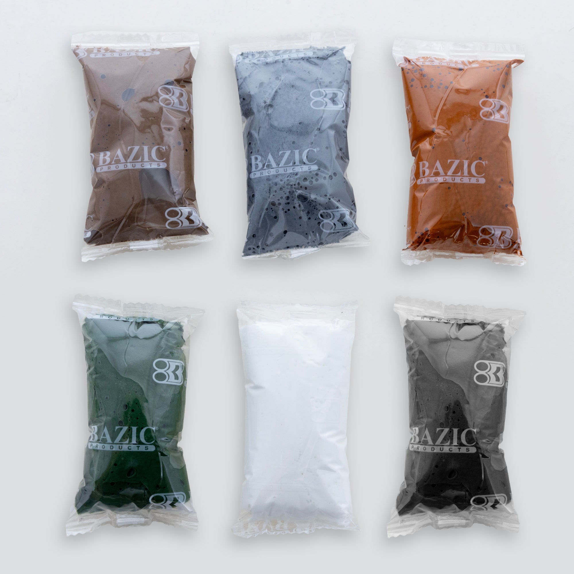 Natural Color Air Dry Modeling Clay, 6 Colors, 0.5 oz