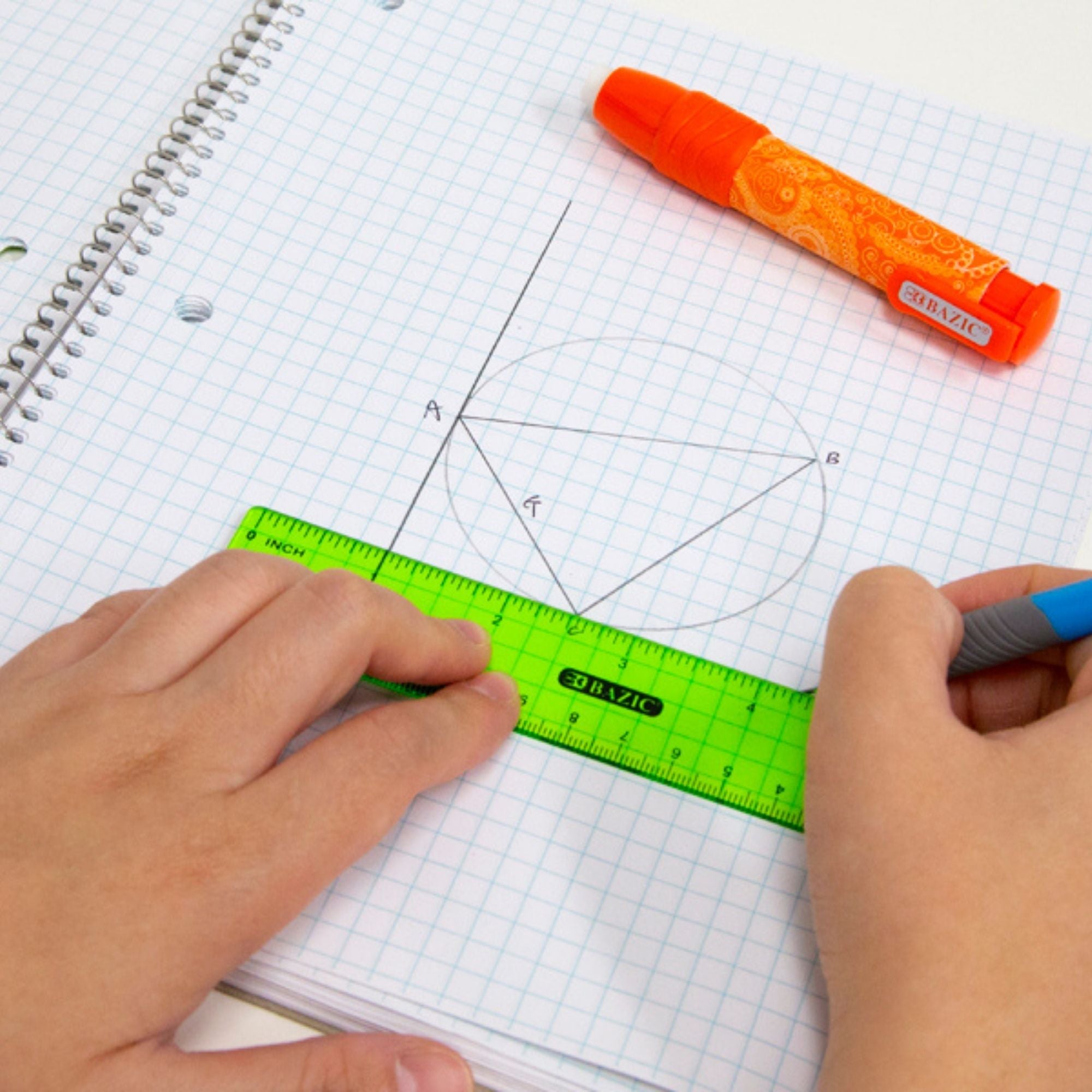 6" (15cm) Plastic Ruler (3/Pack)