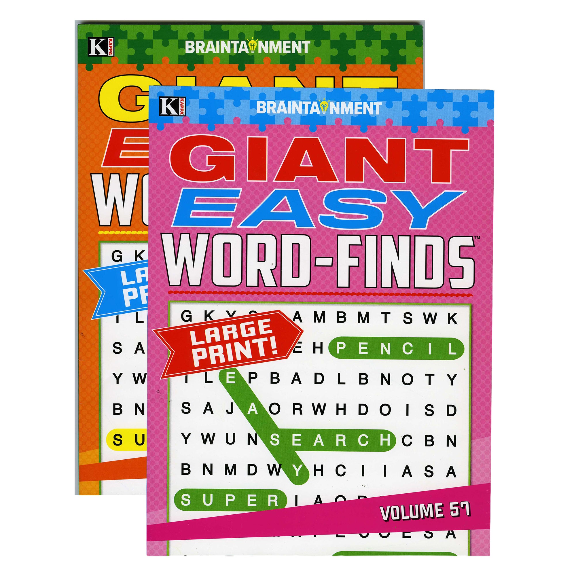 BAZIC Giant Easy Large Print Word Find Puzzle Book, 7.76 x 10.71 in