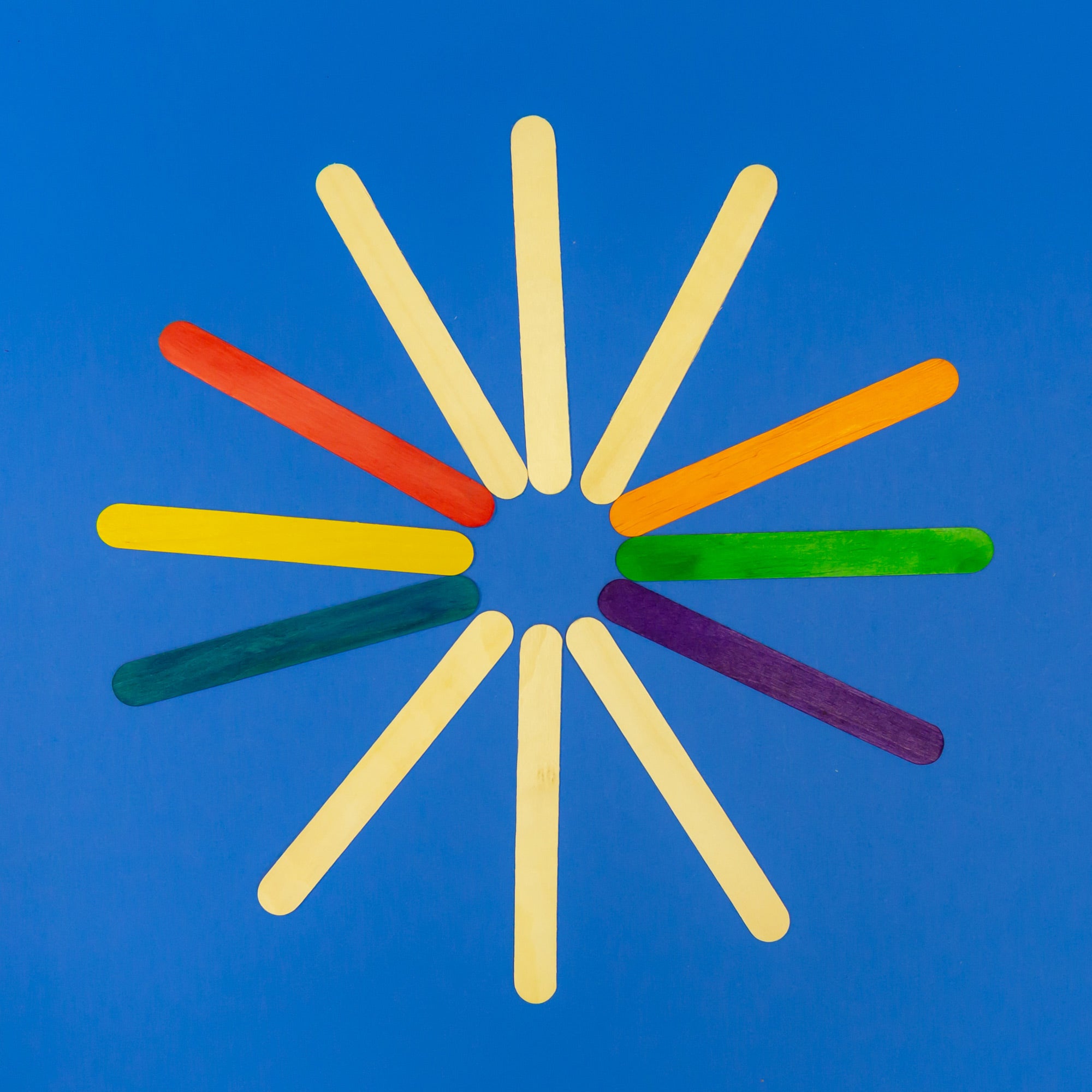 Colored Craft Sticks, 100 Count
