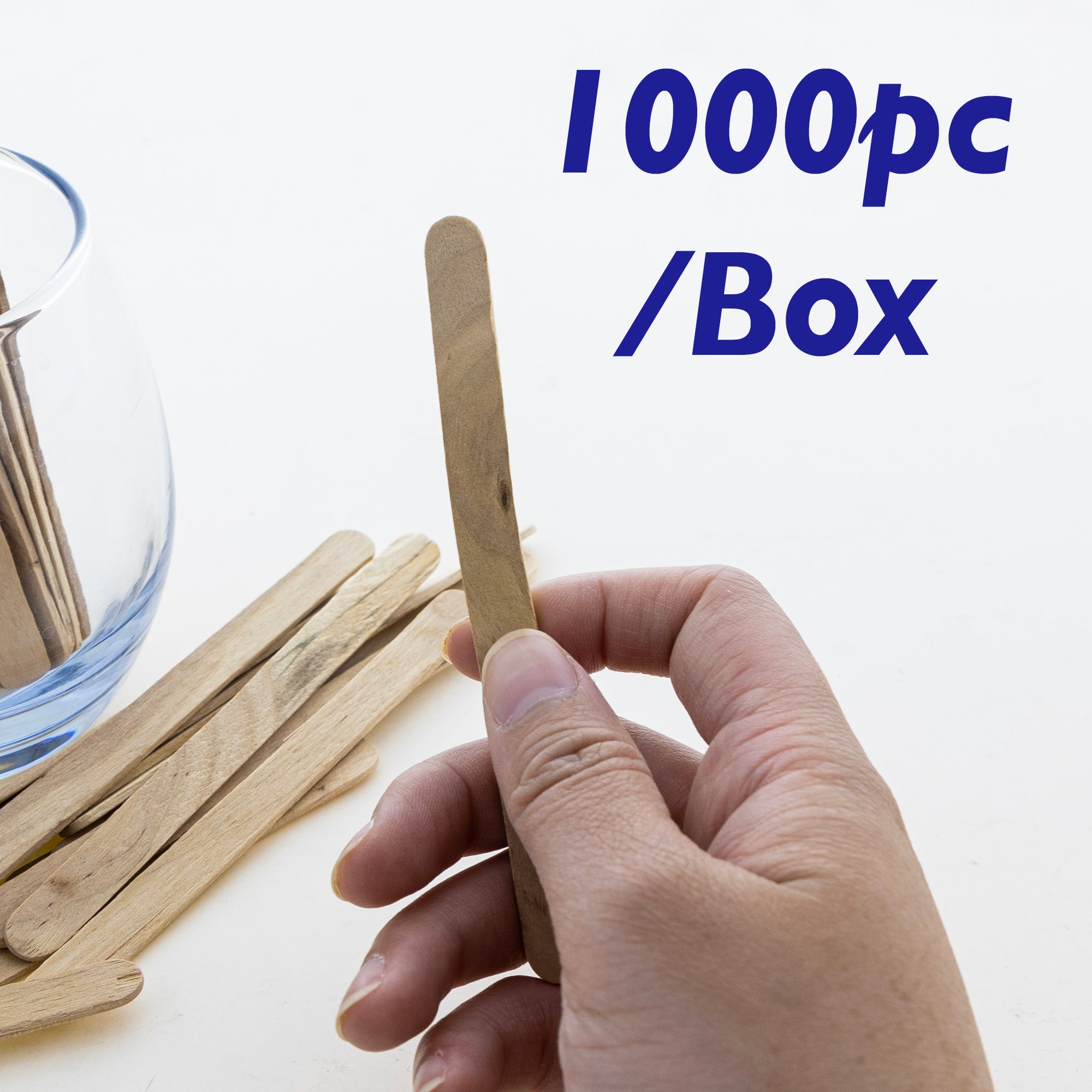 Natural Wood Craft Sticks, 4-7/16 x 3/8 in
