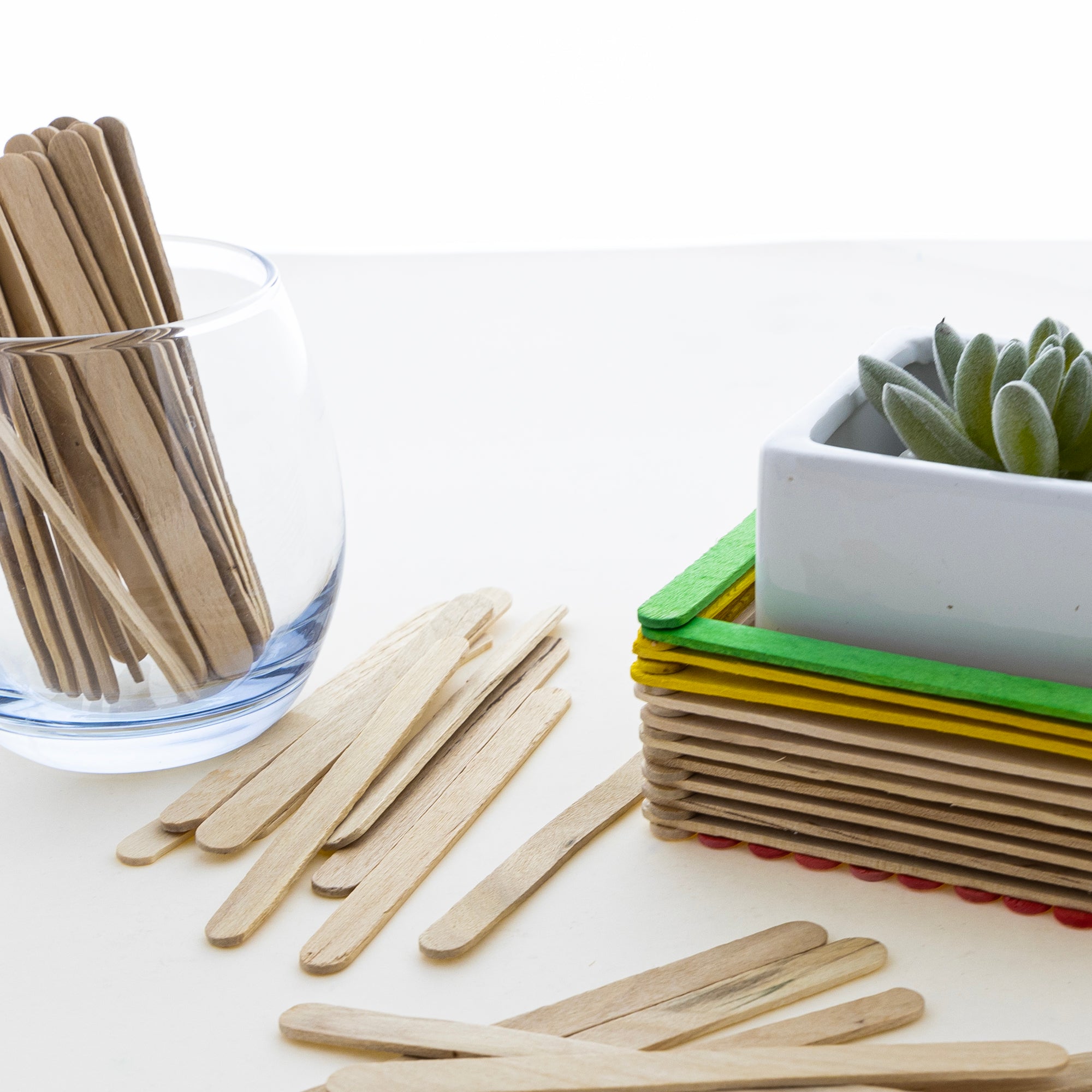 Natural Wood Craft Sticks, 4-7/16 x 3/8 in