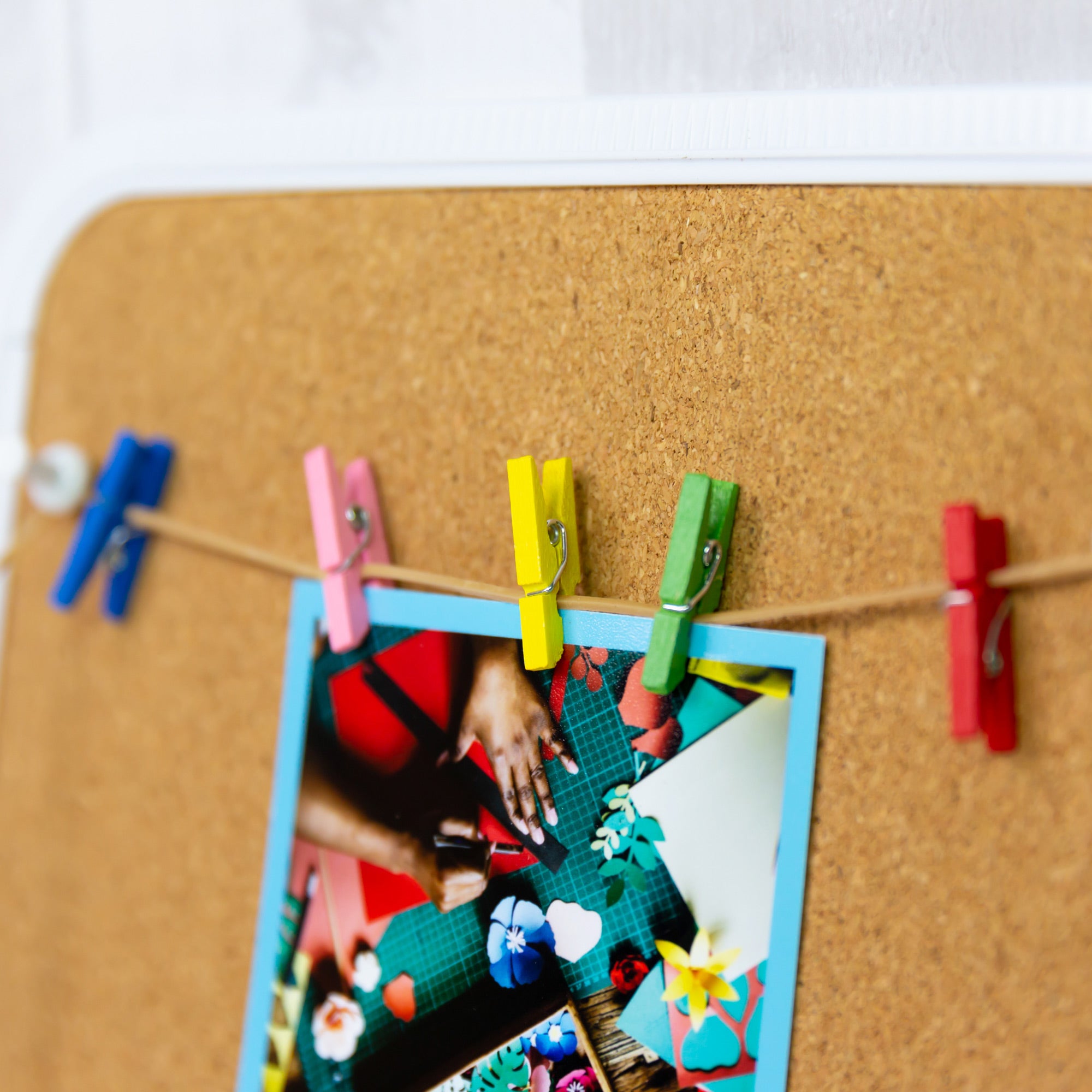 Mini Colored Clothespins, 50 Pack, 1 in, Photo Clips
