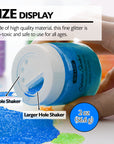 2 oz (56.6g) Primary Color Glitter Shaker