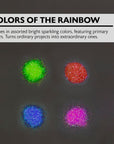2 oz (56.6g) Primary Color Glitter Shaker