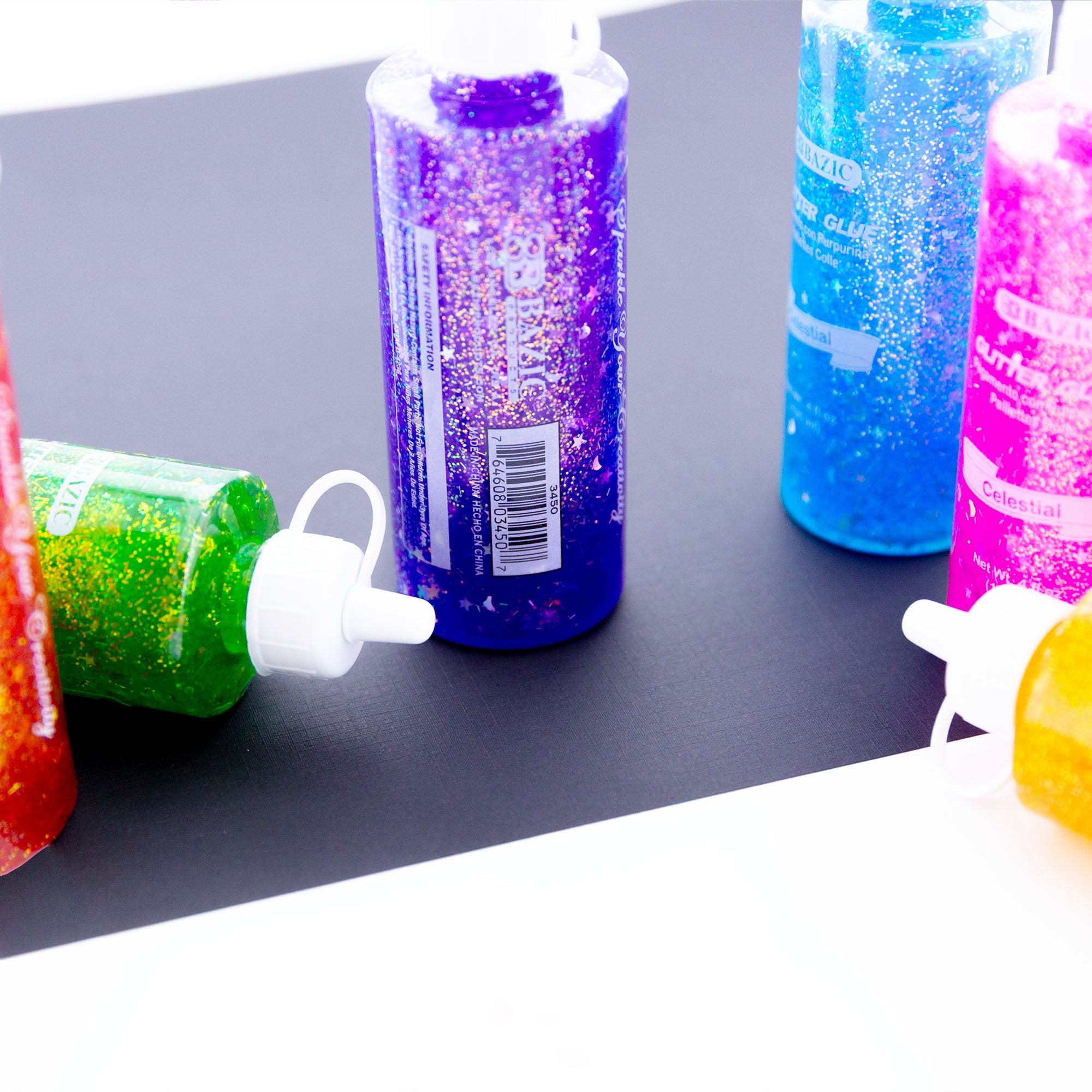 6 Celestial Colors Glitter Glue, 4 fl oz