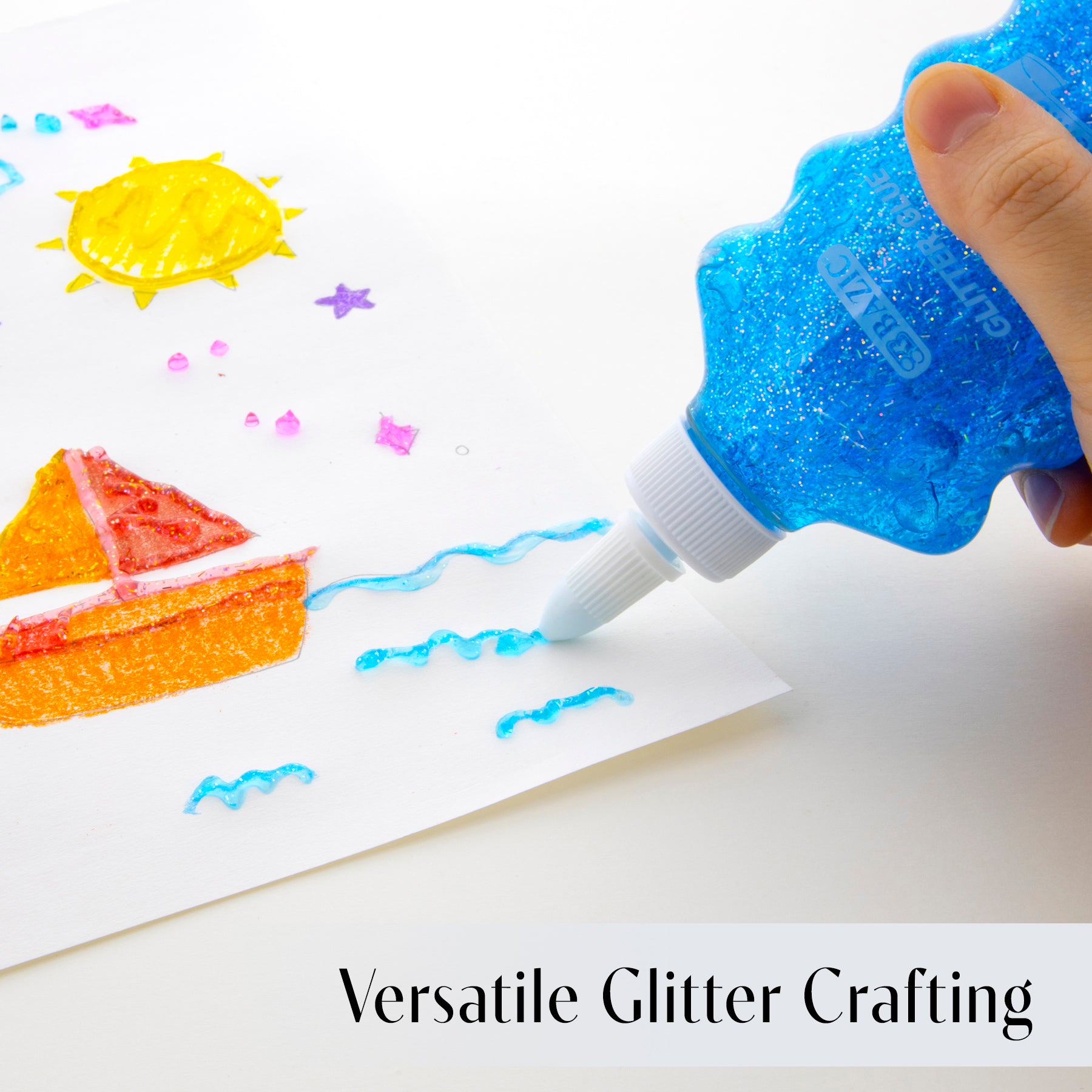 Cosmic Colors Glitter Glue, 6.76 fl oz