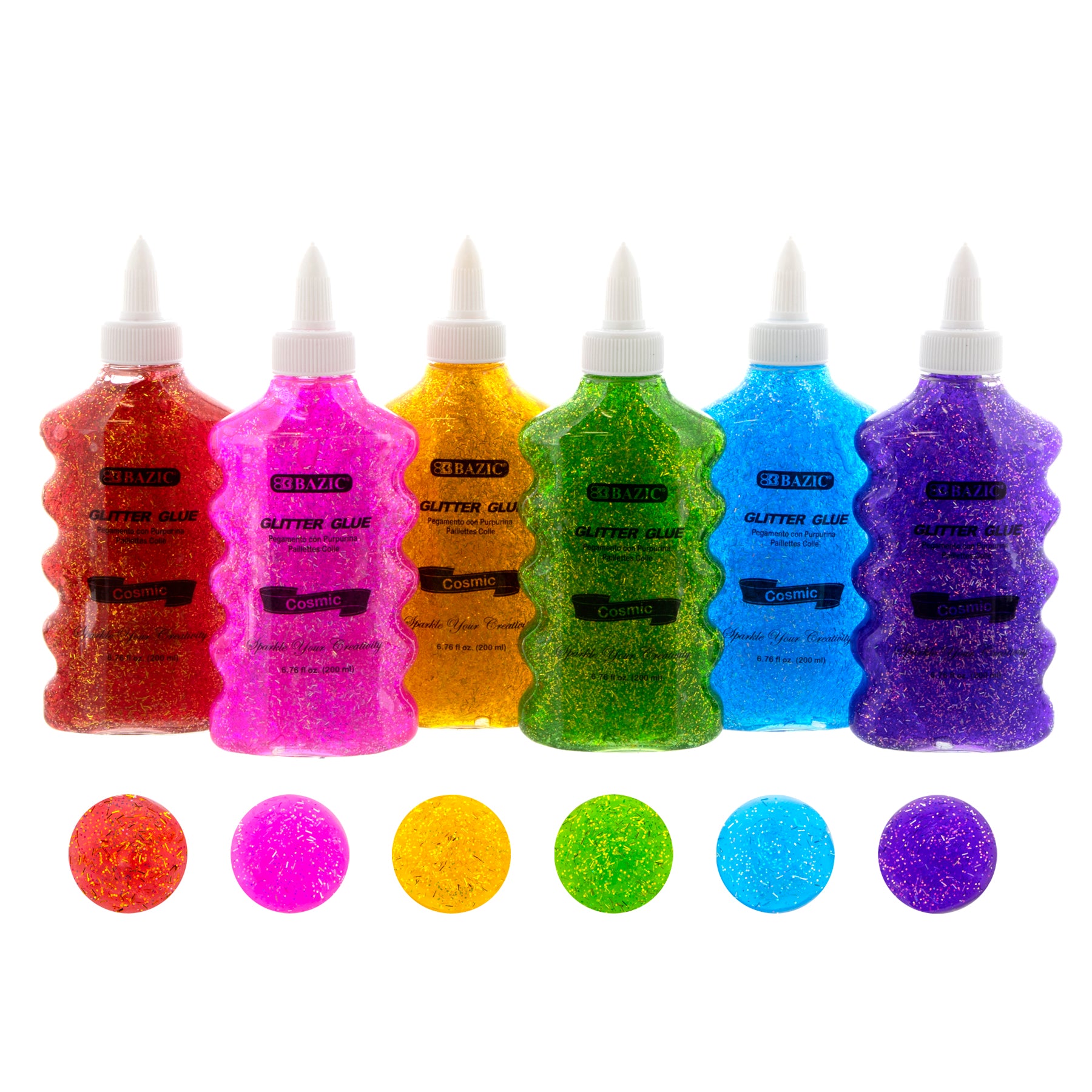 Cosmic Colors Glitter Glue, 6.76 fl oz