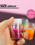 0.28 oz (8g) 4 Neon Color Glitter Shaker