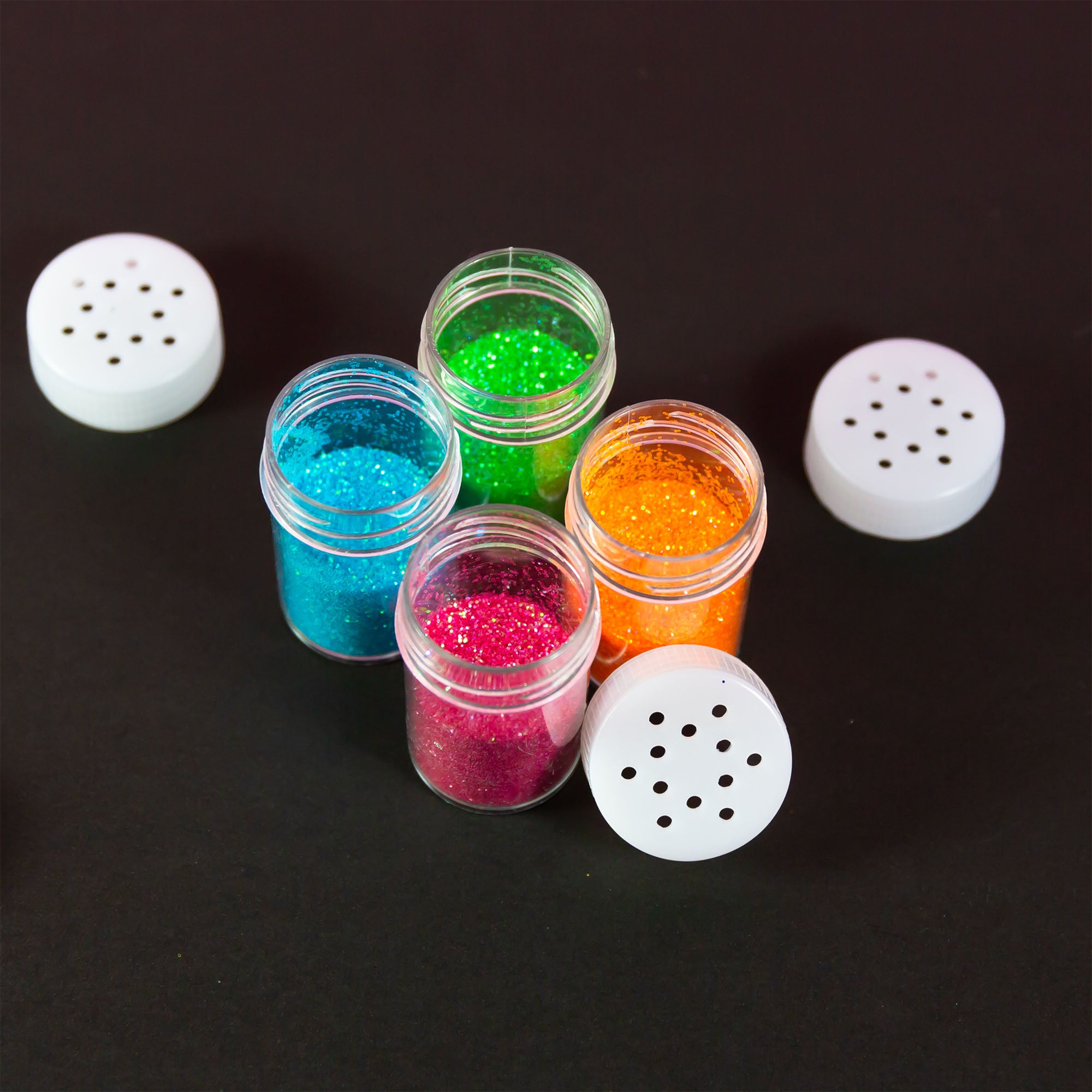 0.28 oz (8g) 4 Neon Color Glitter Shaker