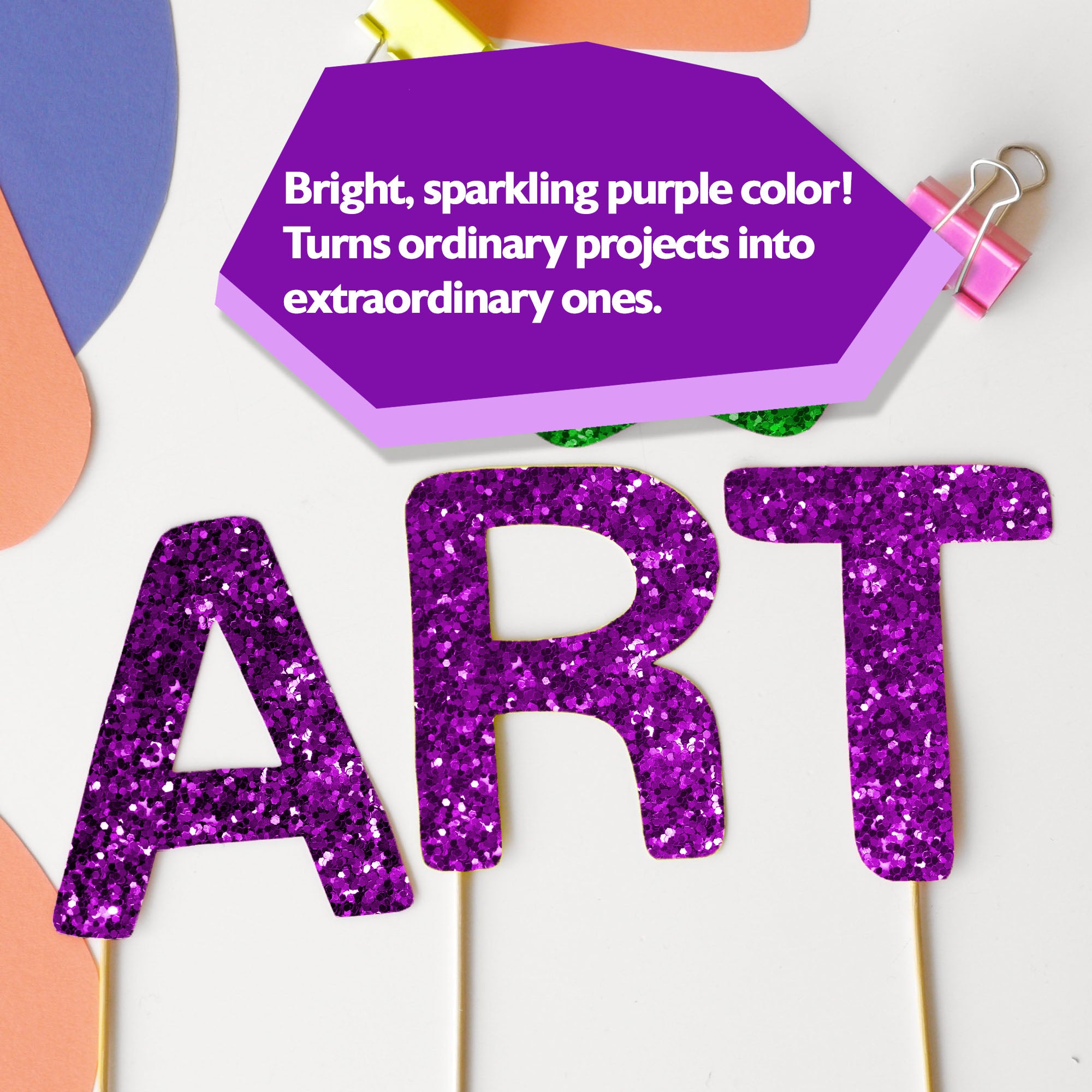 Purple Craft Glitter, 1 lb, Fine to Medium