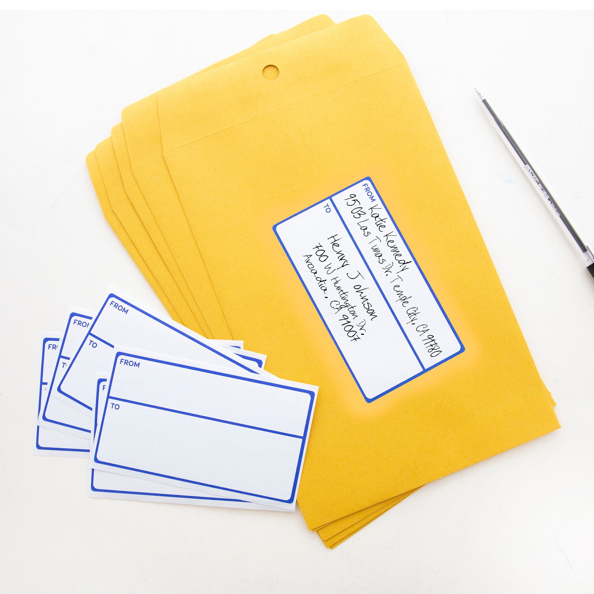 Mailing Labels, 2.5" x 4.5", 25 Count