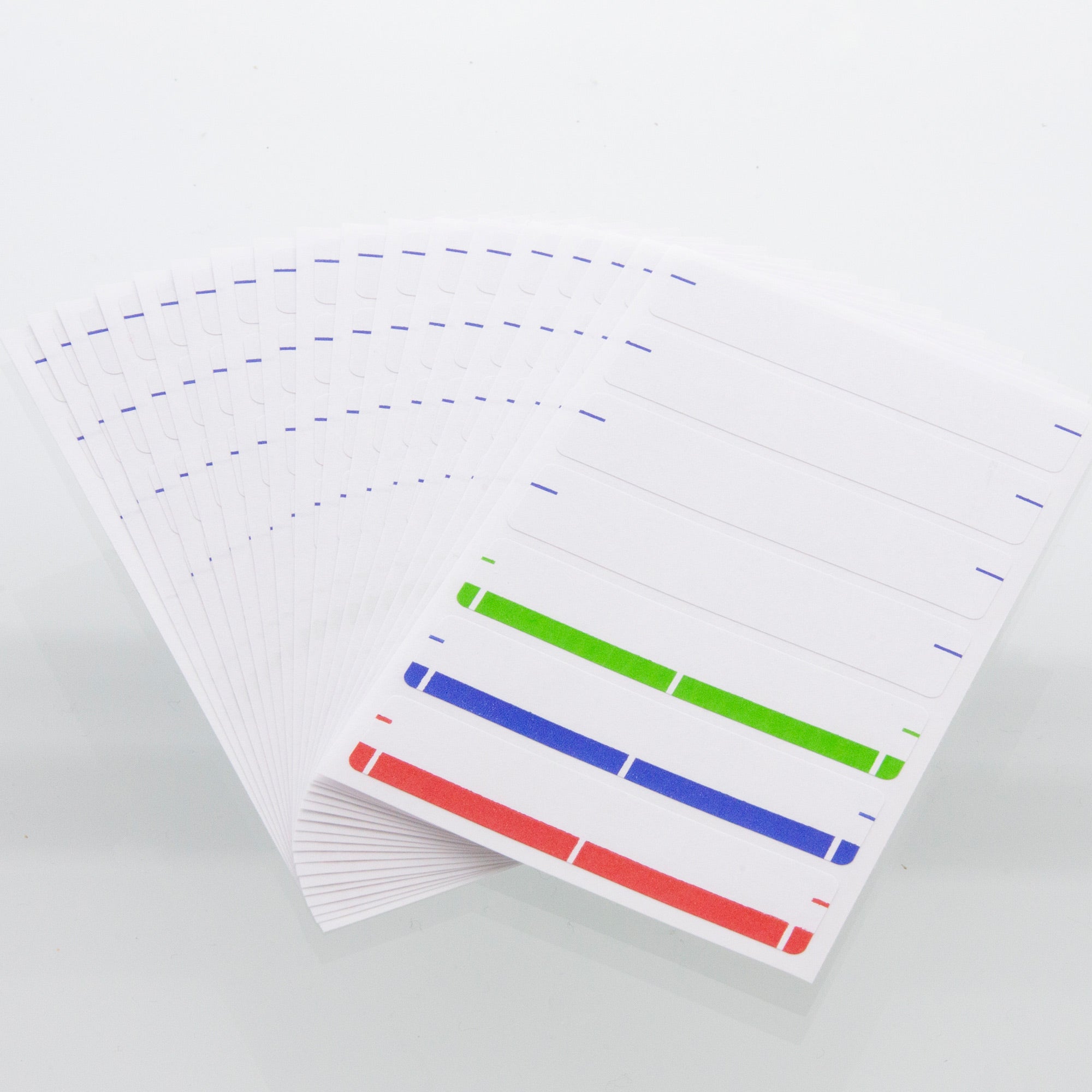Assorted Color File Folder Labels, 126 Pack, 3/4 x 2 3/4 in
