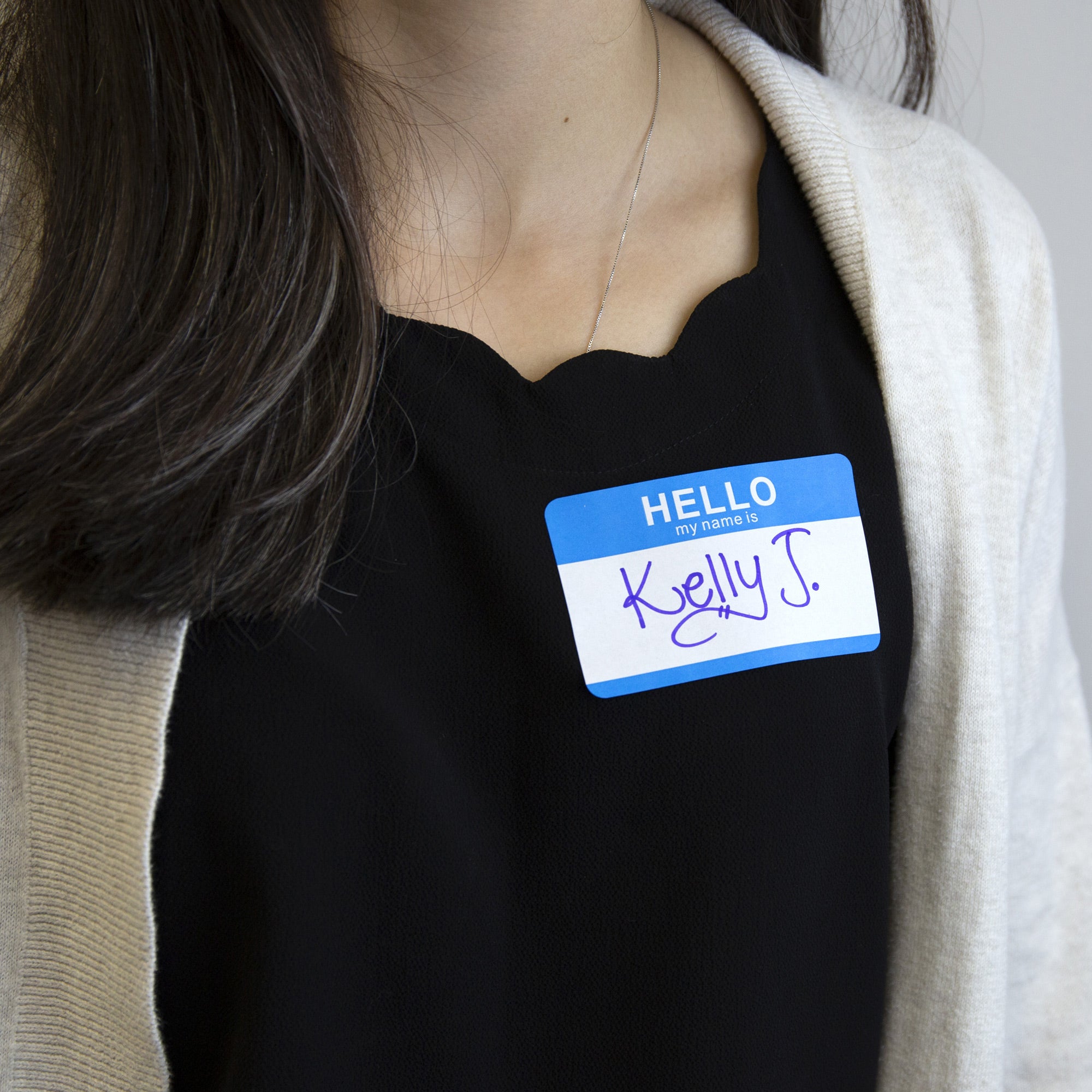 HELLO My Name Is Name Badge Labels, 25 Pack, 3.7 x 2.25 in