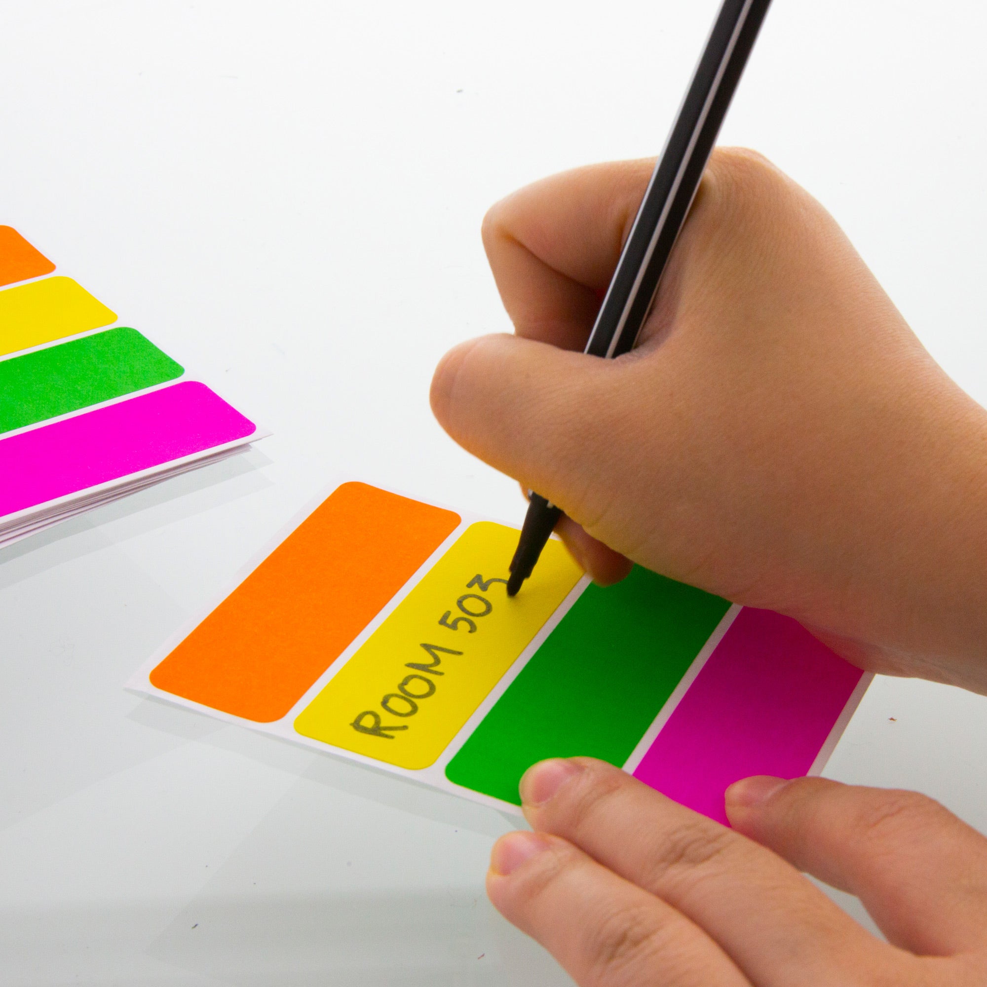 Fluorescent Multipurpose Labels, 60 Pack, 2 3/4 x 1 in