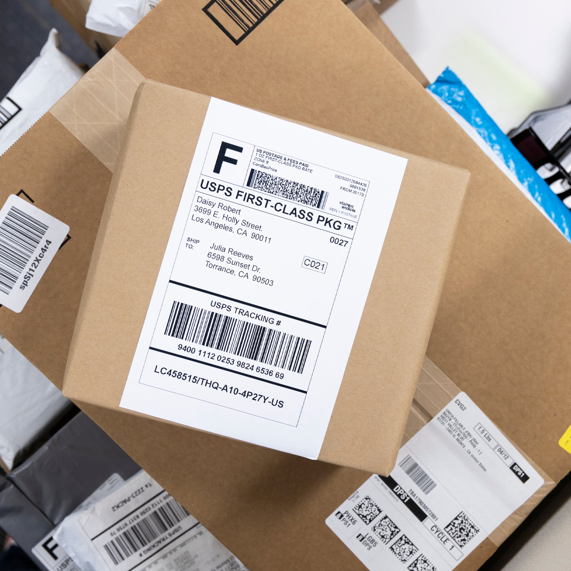 White Shipping Labels, 20 Pack, 8 1/2 x 5 1/2 in