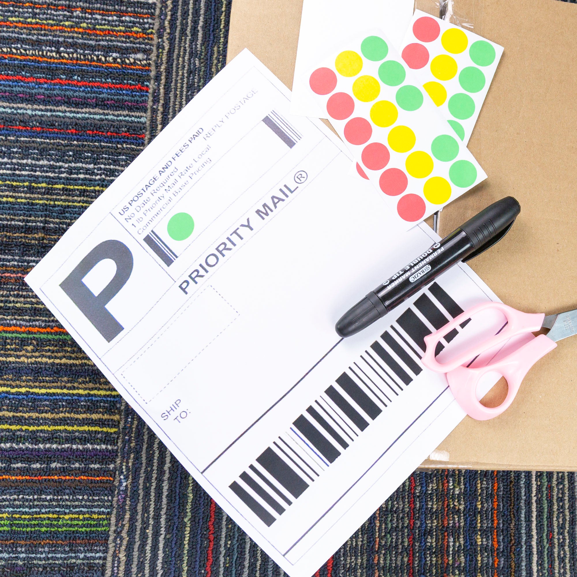 8.5" x 11" Full Sheet Multipurpose Labels, White, 10 Count