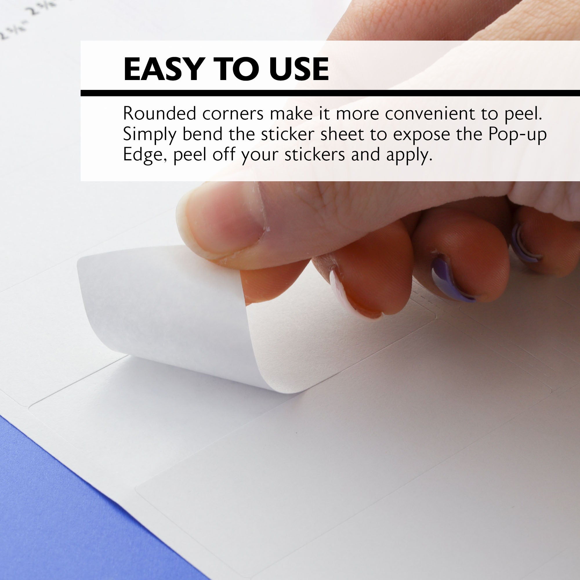 Mailing Labels, White, 2-5/8" x 1", 300 Count