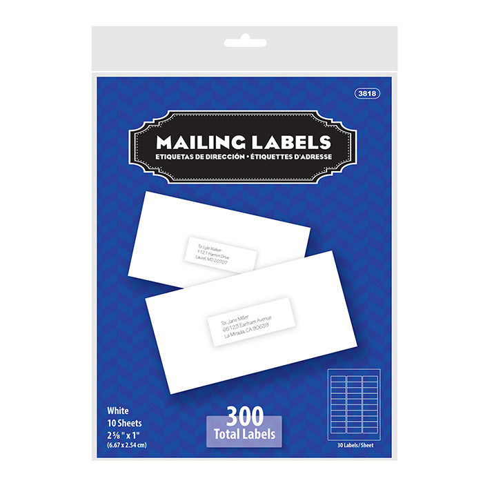White Address Labels