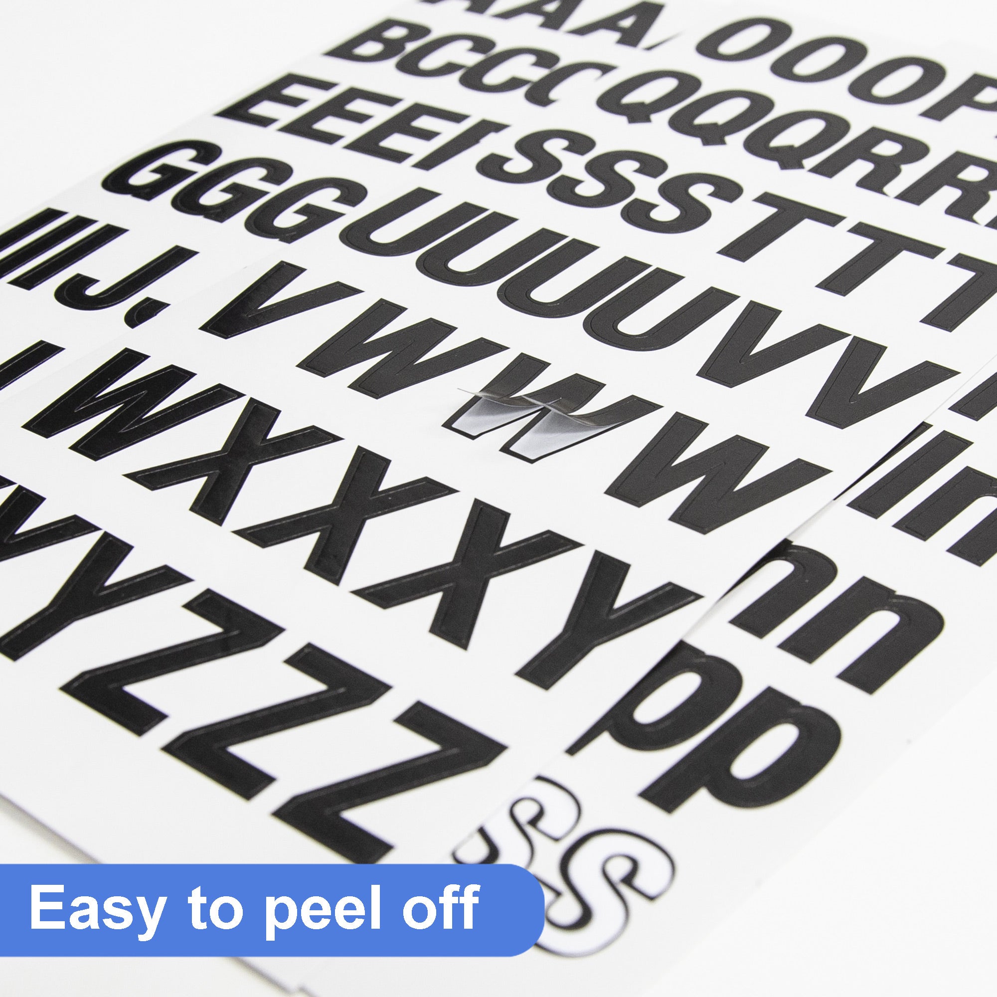 Black Alphabet and Number Stickers, 1 in, 346 Pack