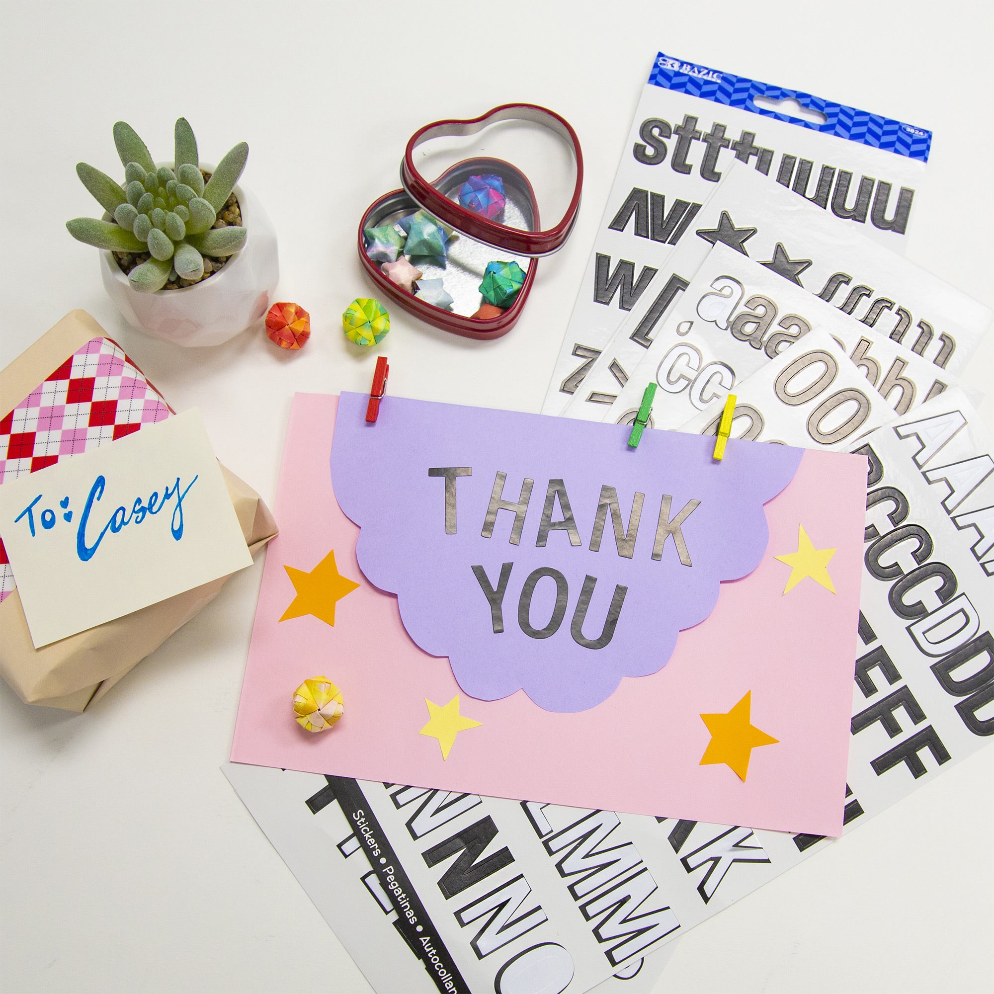 1" Black Color Alphabet & Numbers Stickers (346/Pack)