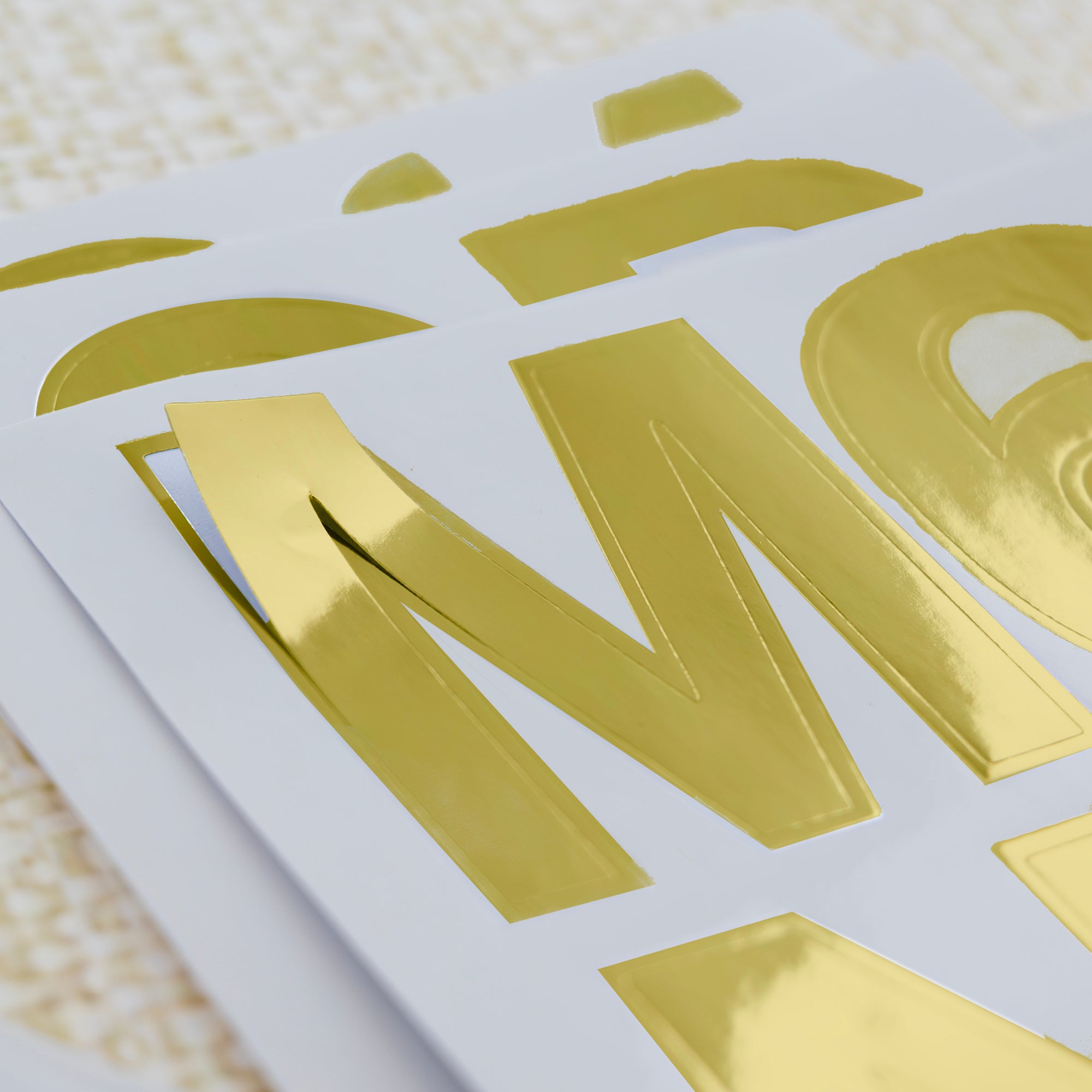 Gold Metallic Alphabet and Number Stickers, 2 in, 72 Pack