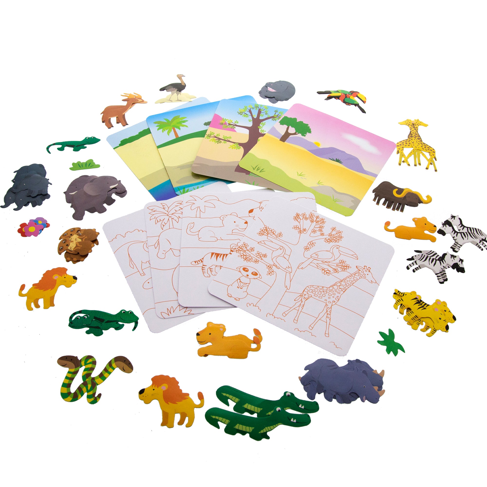 Animal Stickers & Activity Sheets, 80 Stickers