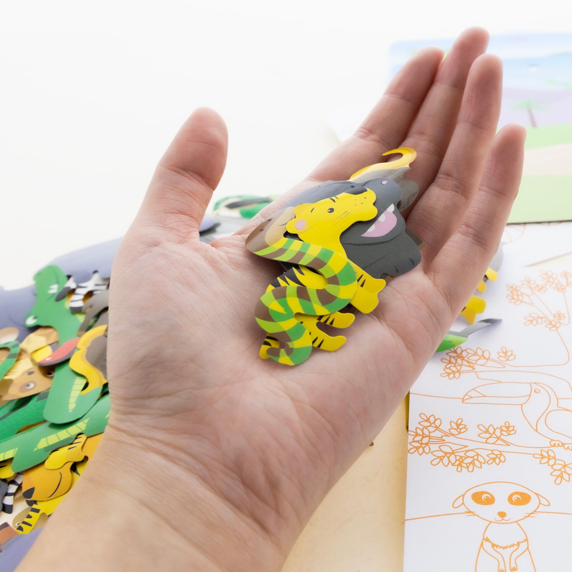 Animal Stickers & Activity Sheets, 80 Stickers