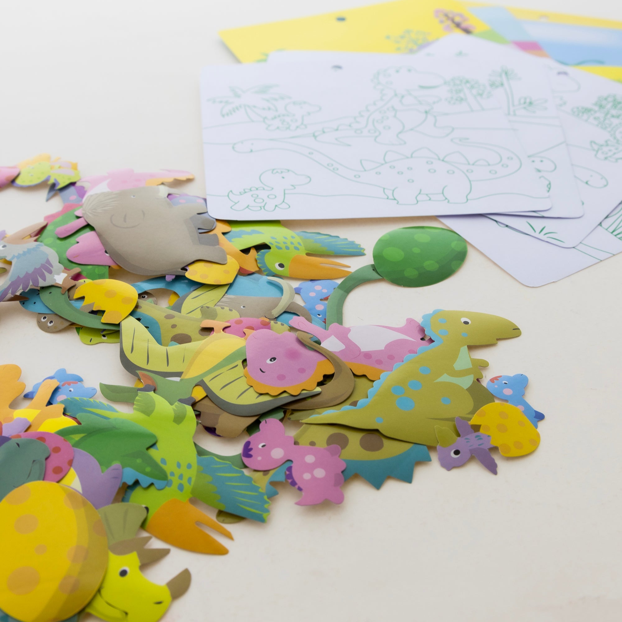 Dinosaur Stickers & Activity Sheets, 80 Count