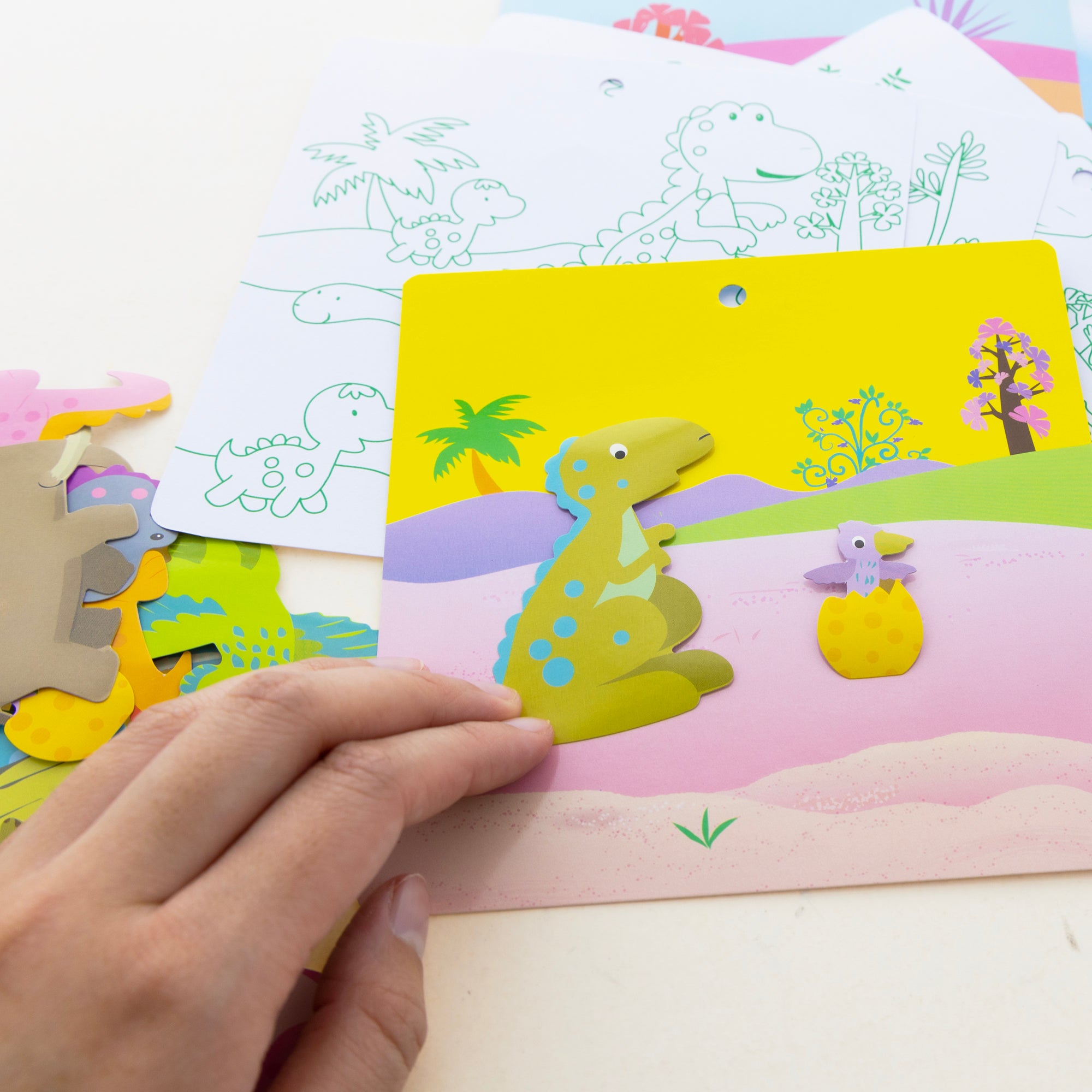 Dinosaur Stickers & Activity Sheets, 80 Count