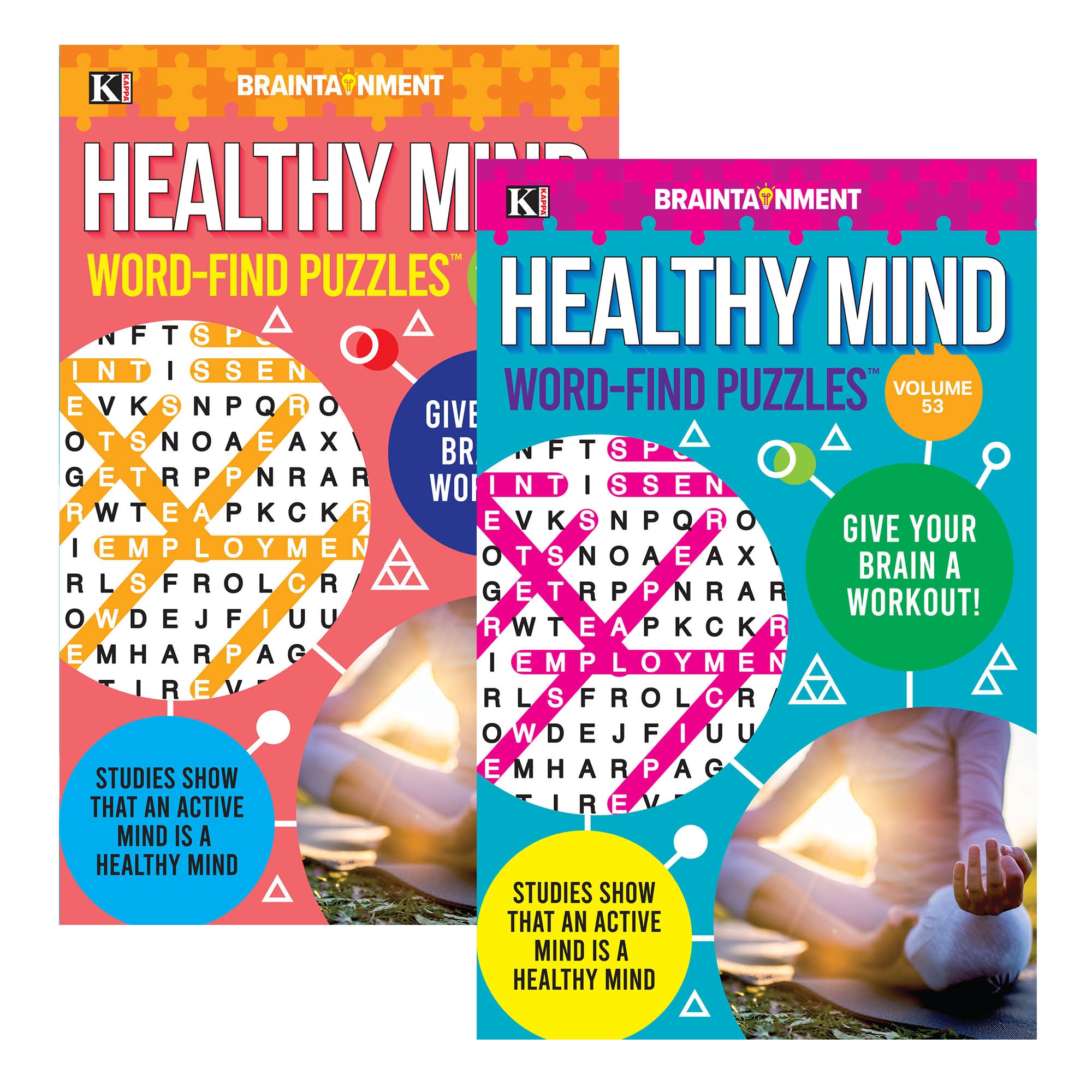 BAZIC Healthy Minds Words Finds Puzzle Book, Digest Size, 5.2 x 8.27 in