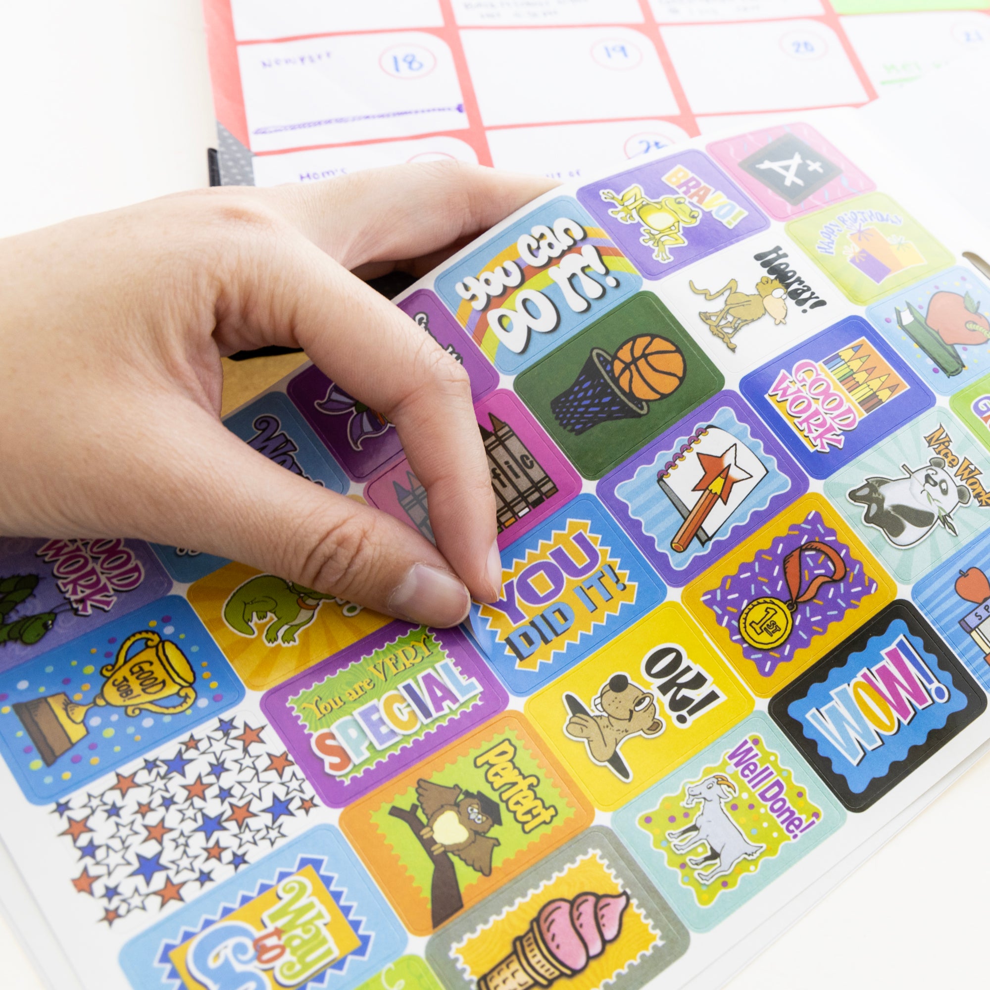 Reward Sticker Book, Over 400 Stickers, Compact Flip Book