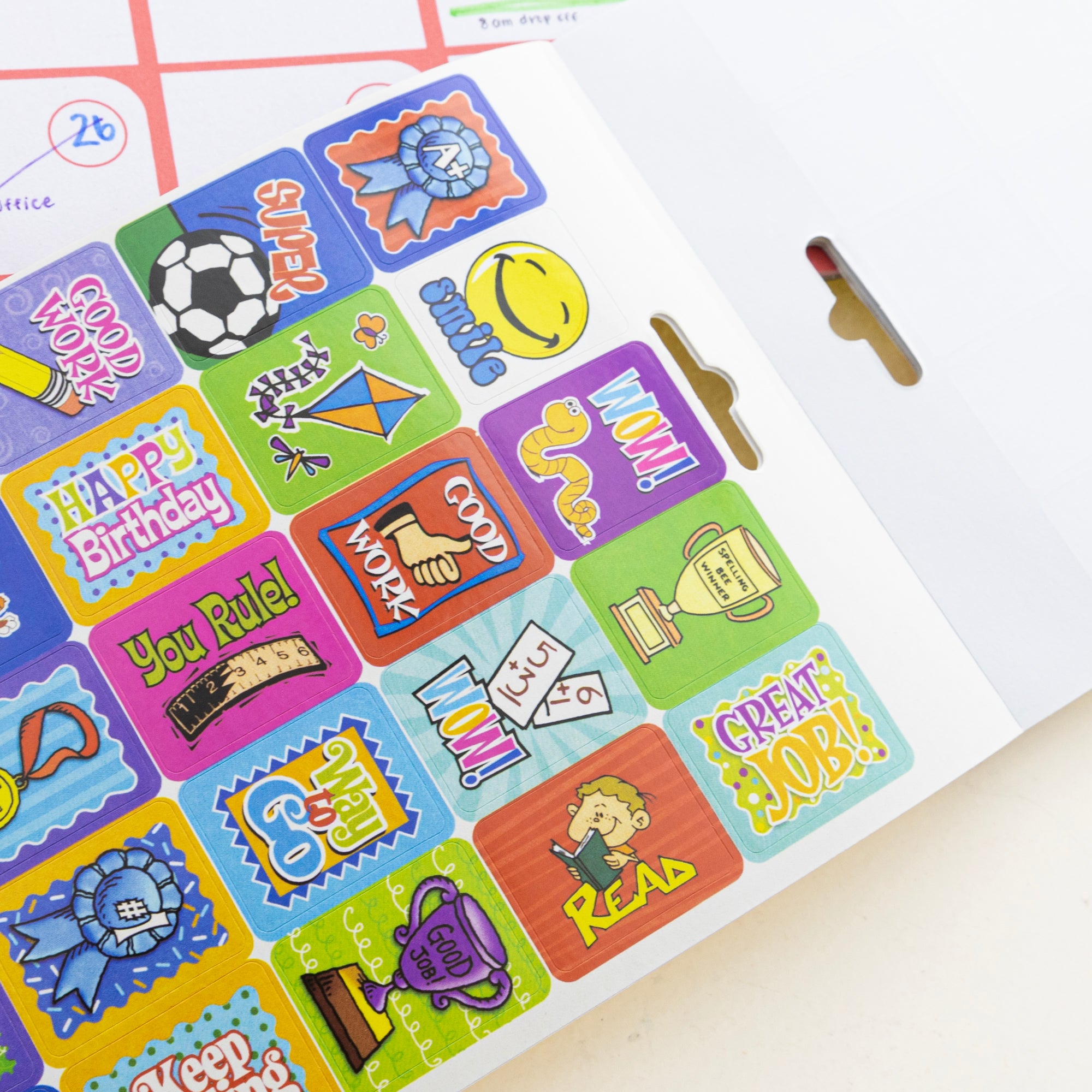 Reward Sticker Book, Over 400 Stickers, Compact Flip Book
