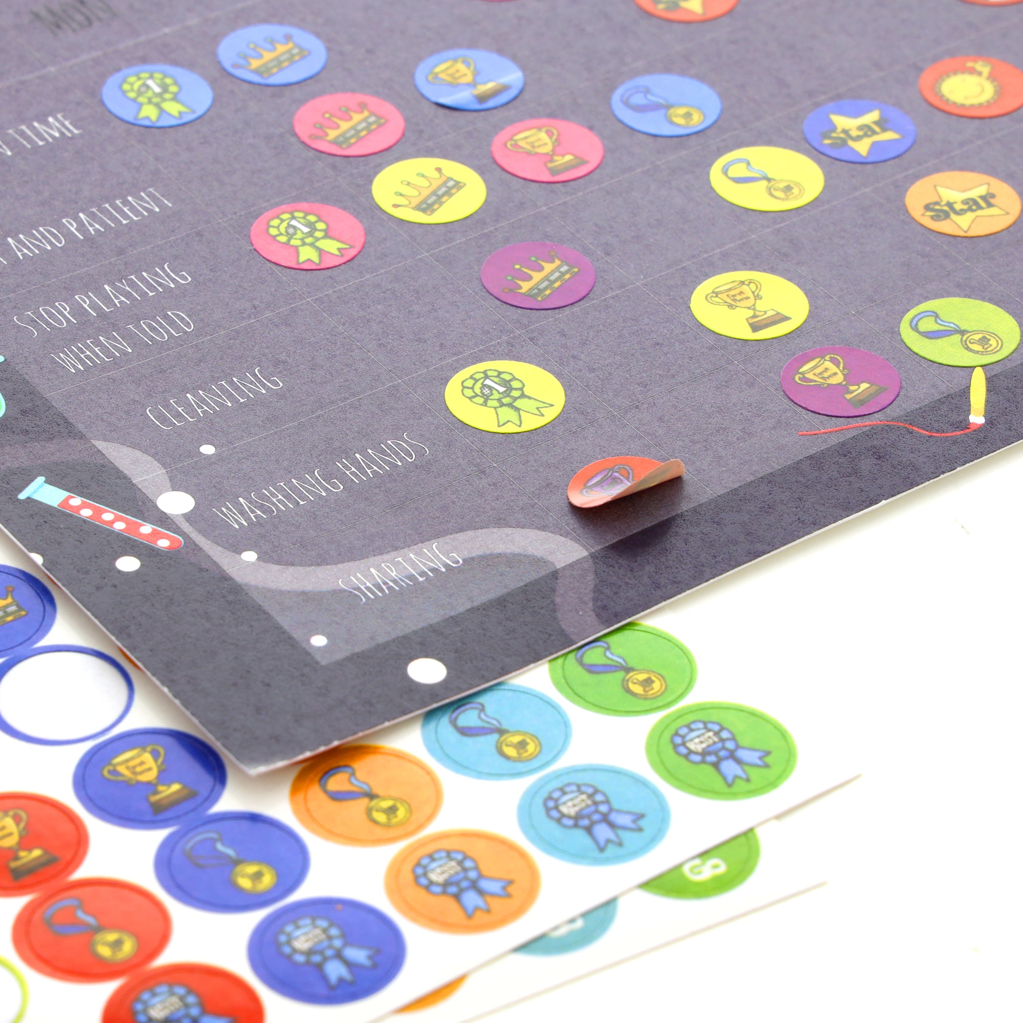 Reward Sticker Book, Over 400 Stickers, Compact Flip Book