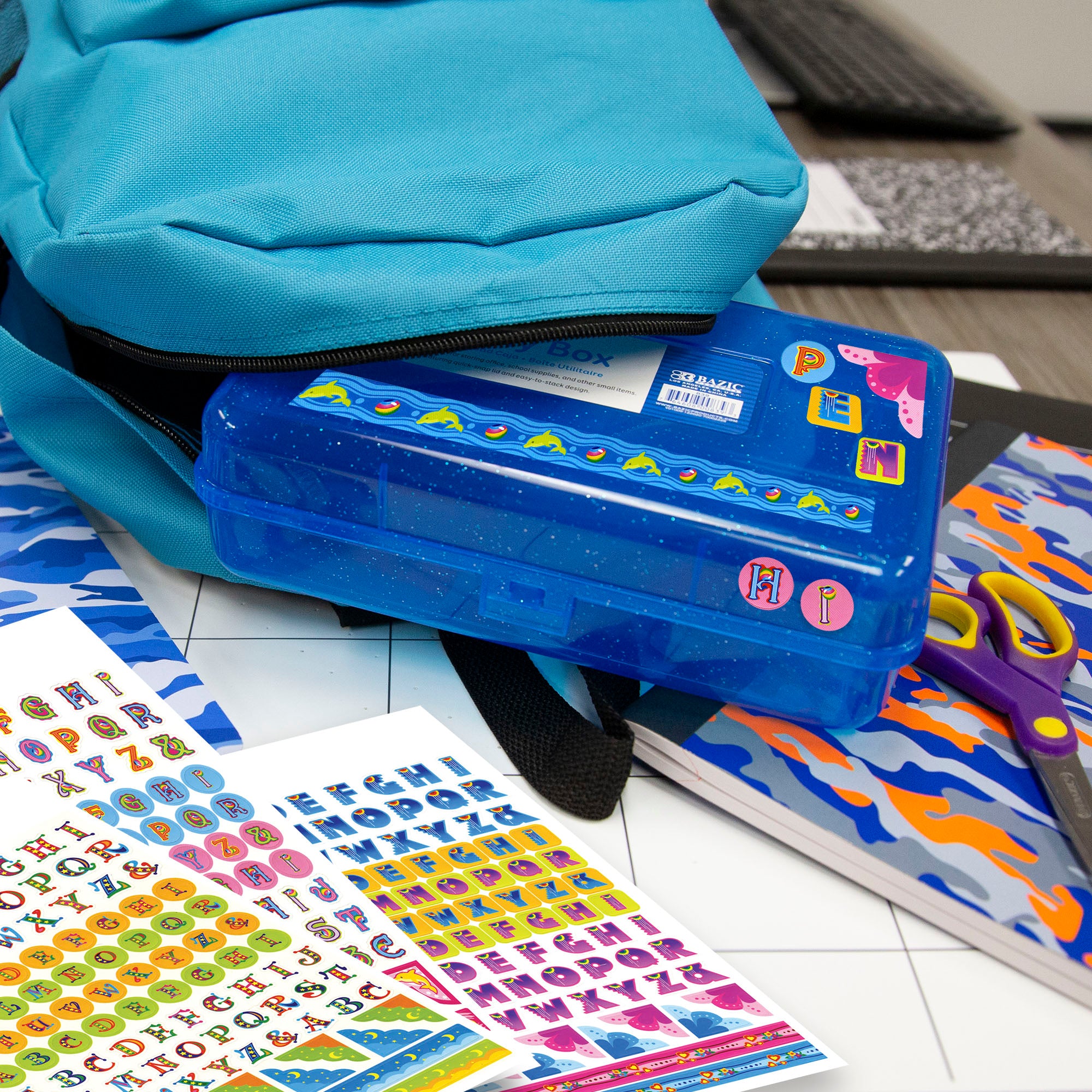 Alphabet Sticker Book, Over 600 Stickers, Compact Flip Book