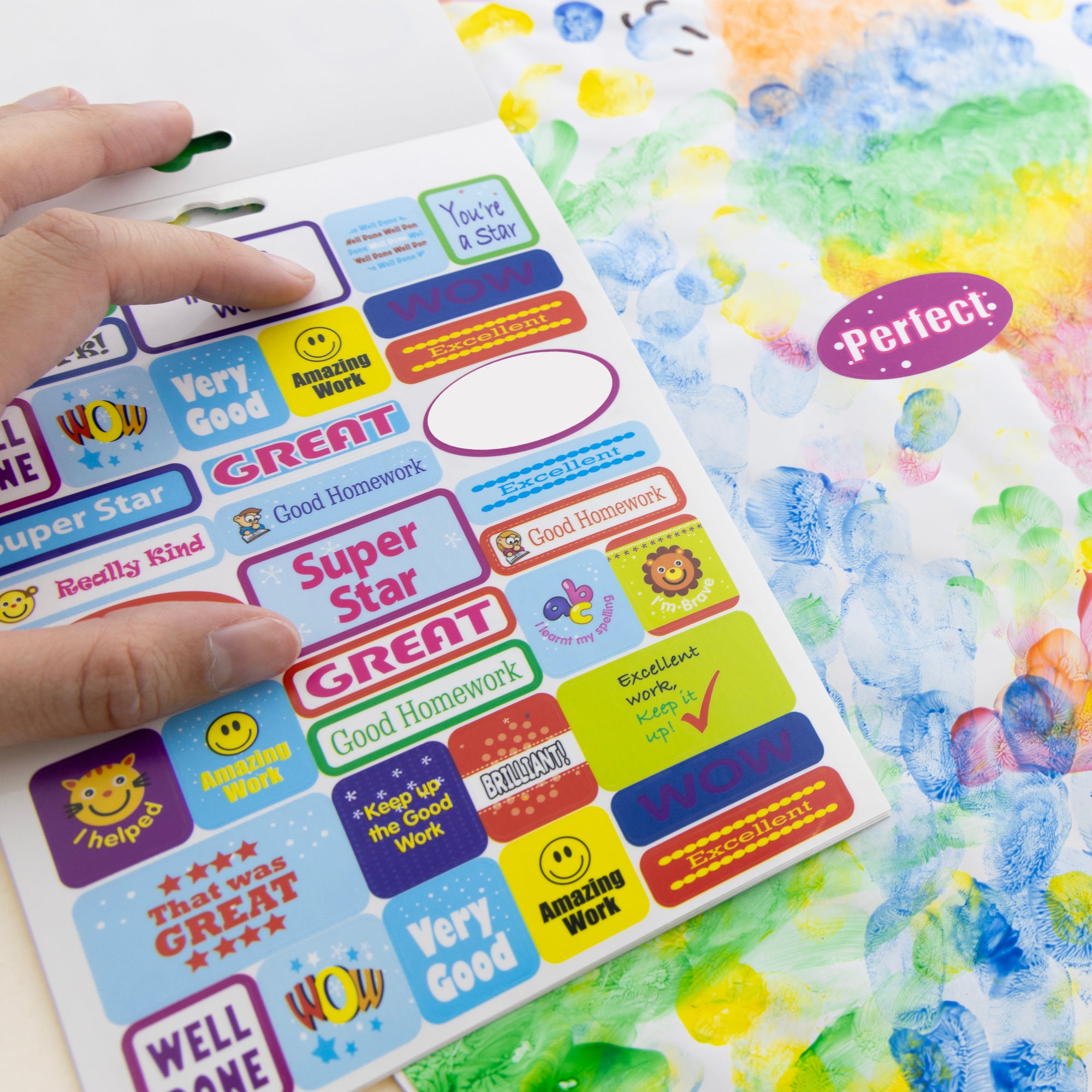 Reusable Reward Sticker Book, 120+ Stickers