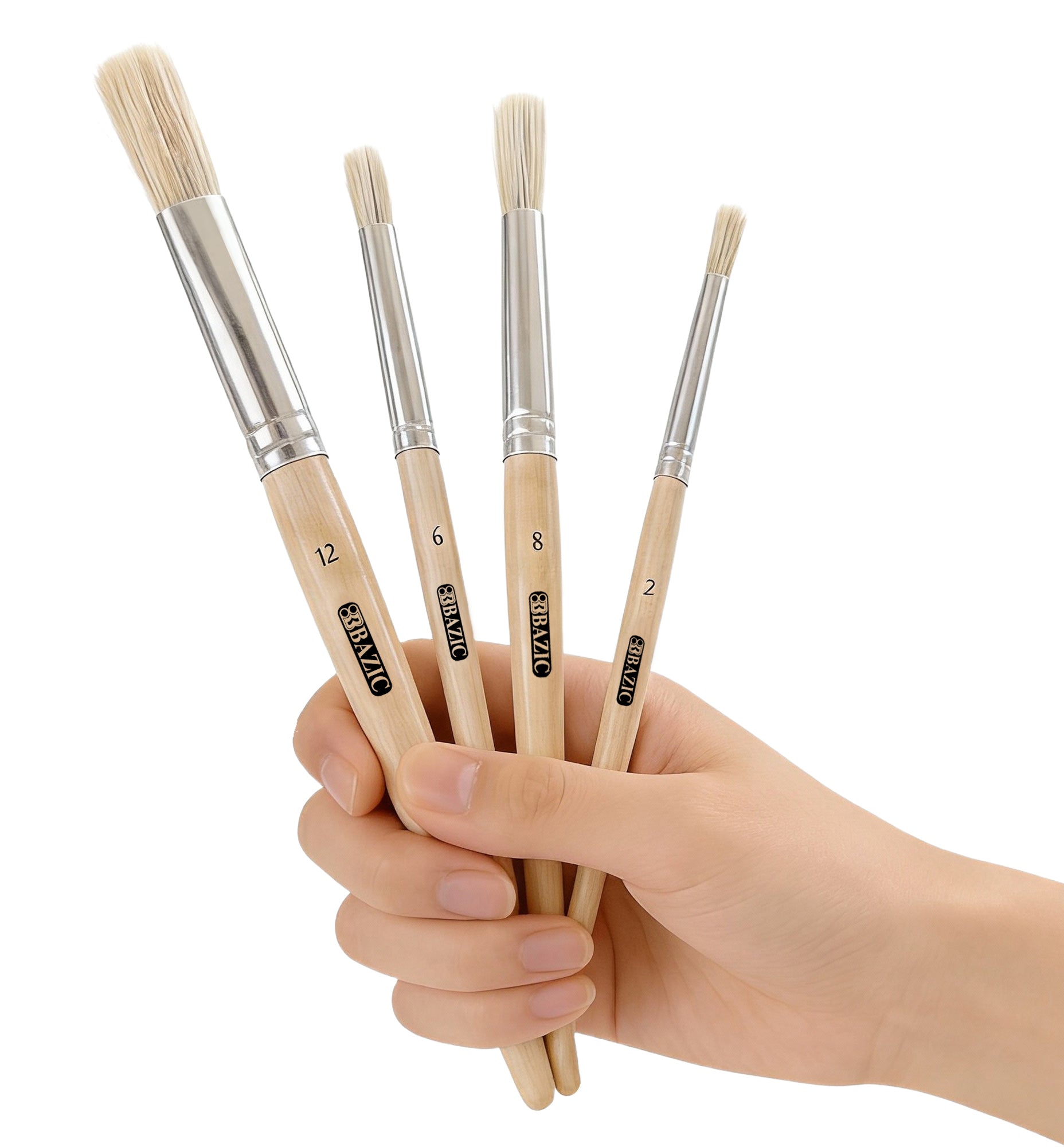 Stencil Brush Set, 4 Count, for Painting Art Crafts
