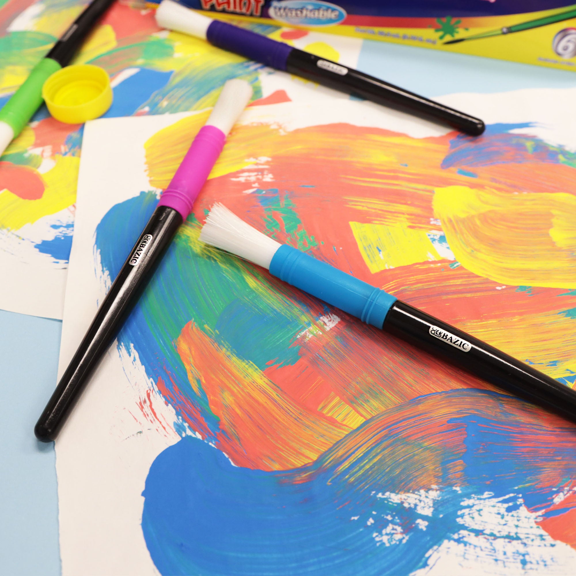 Jumbo Kids' Paint Brush Set, 4 Count, Quality Brush Build