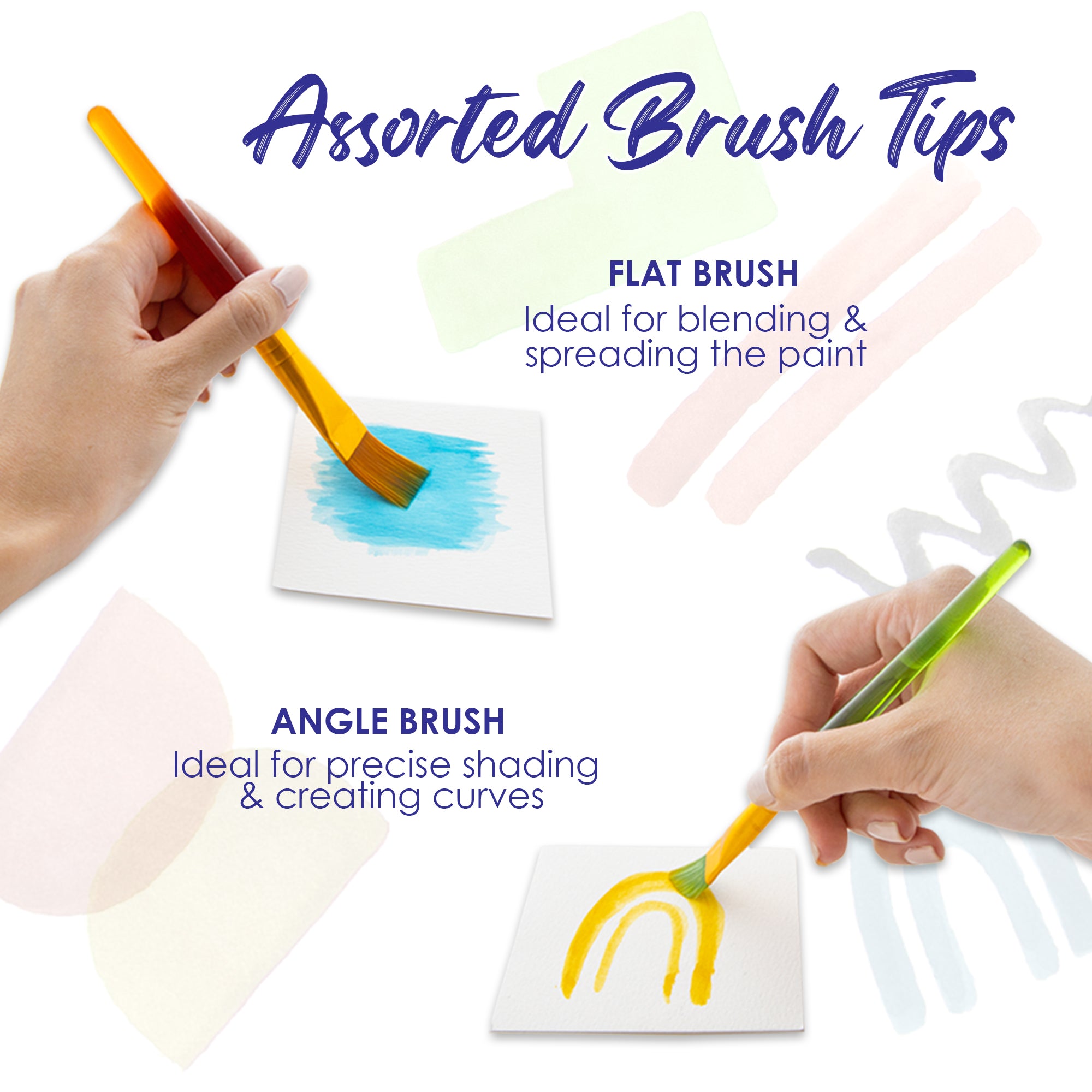 Paint Brush Set, 5 Count, for Painting Art Crafts