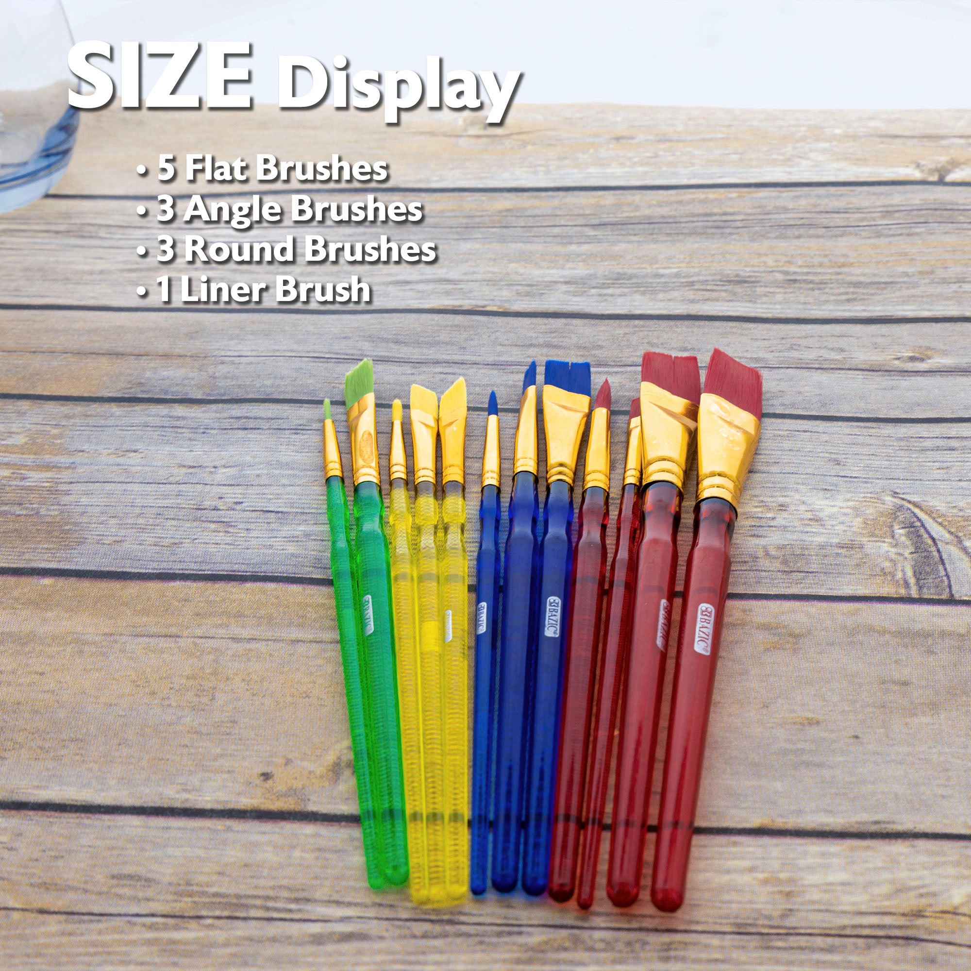 Artist Paint Brush Set, 12 Count, for Painting Art Crafts