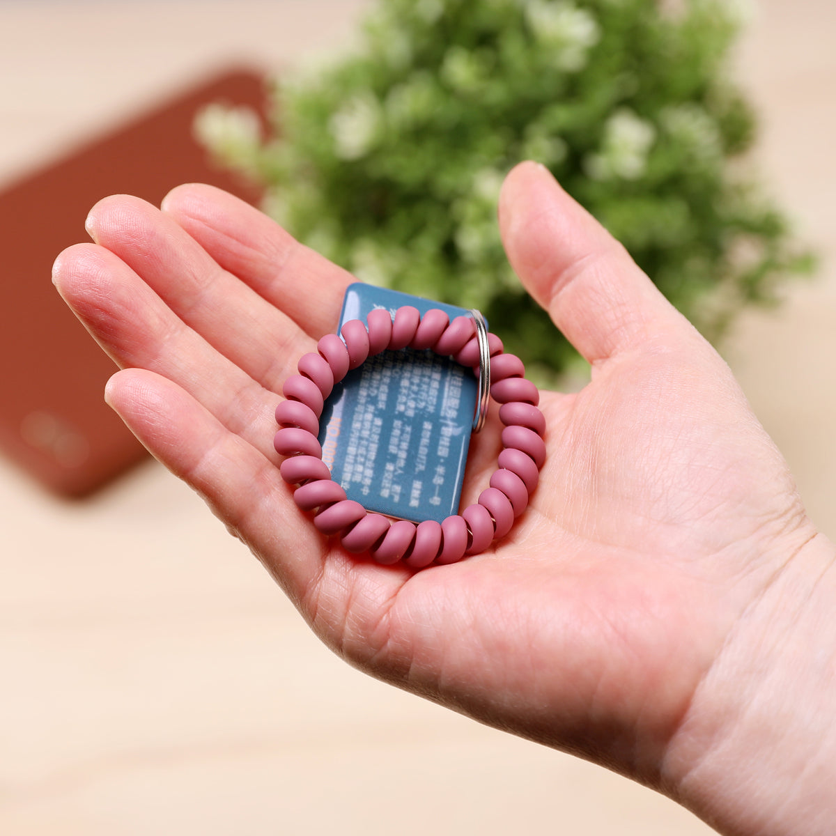 Wrist Coil Keychains with Key Ring