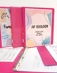 Binder View 0.5" Fuchsia 3-Ring w/ 2-Pockets