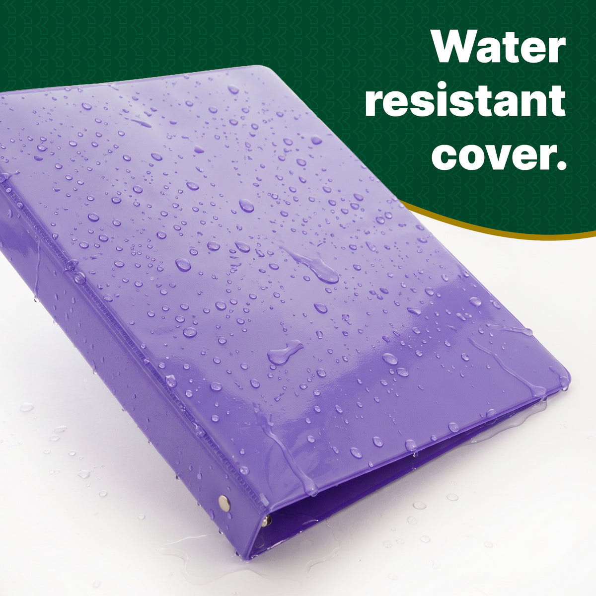 1/2 in Purple 3-Ring View Binder, 2 Pockets