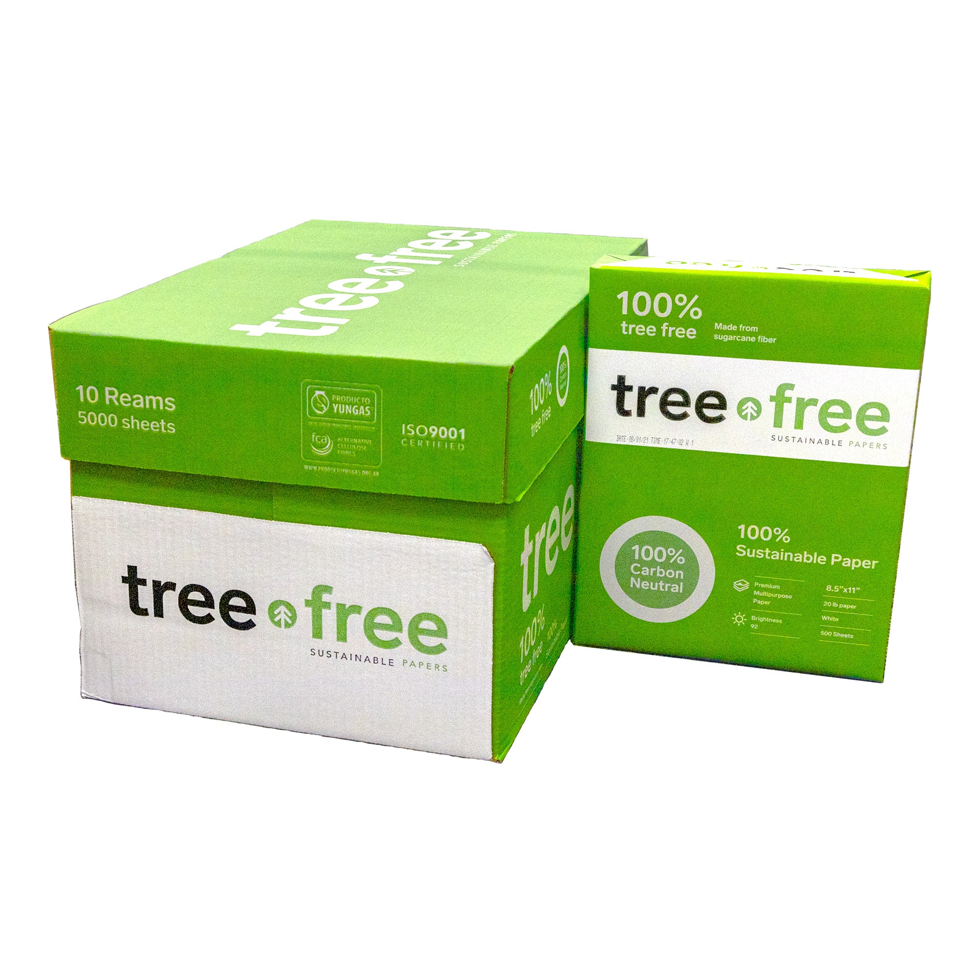 TREE FREE (92) 8.5" X 11" White Copy Paper
