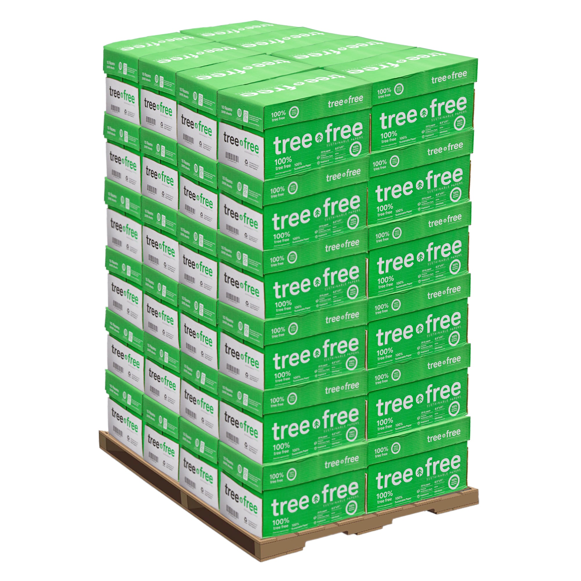 TREE FREE (92) 8.5 X 11 White Copy Paper 240,000 Sheets (48