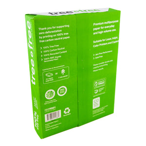 TREE FREE 8.5" X 11" White Copy Paper 200,000 Sheets (40 Cases/Pallet)