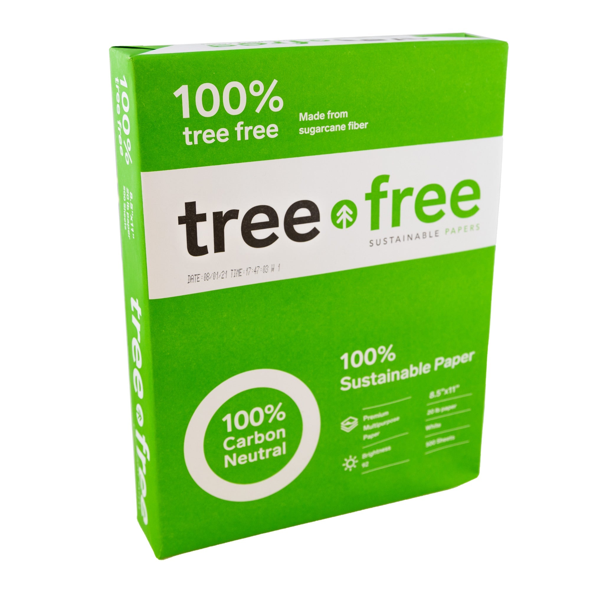 TREE FREE 8.5&quot; X 11&quot; White Copy Paper 100,000 Sheets (20 Cases/Pallet)